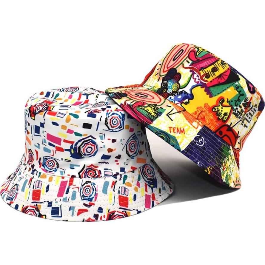 Sombrero de Cubo Reversible Quanhaigou Unisex para Verano