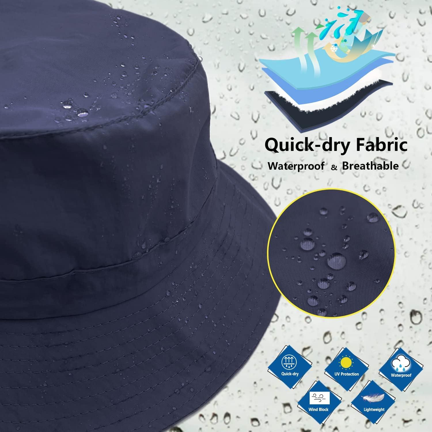 Sombrero de Lluvia Impermeable Woogwin Plegable UV 53-58 cm