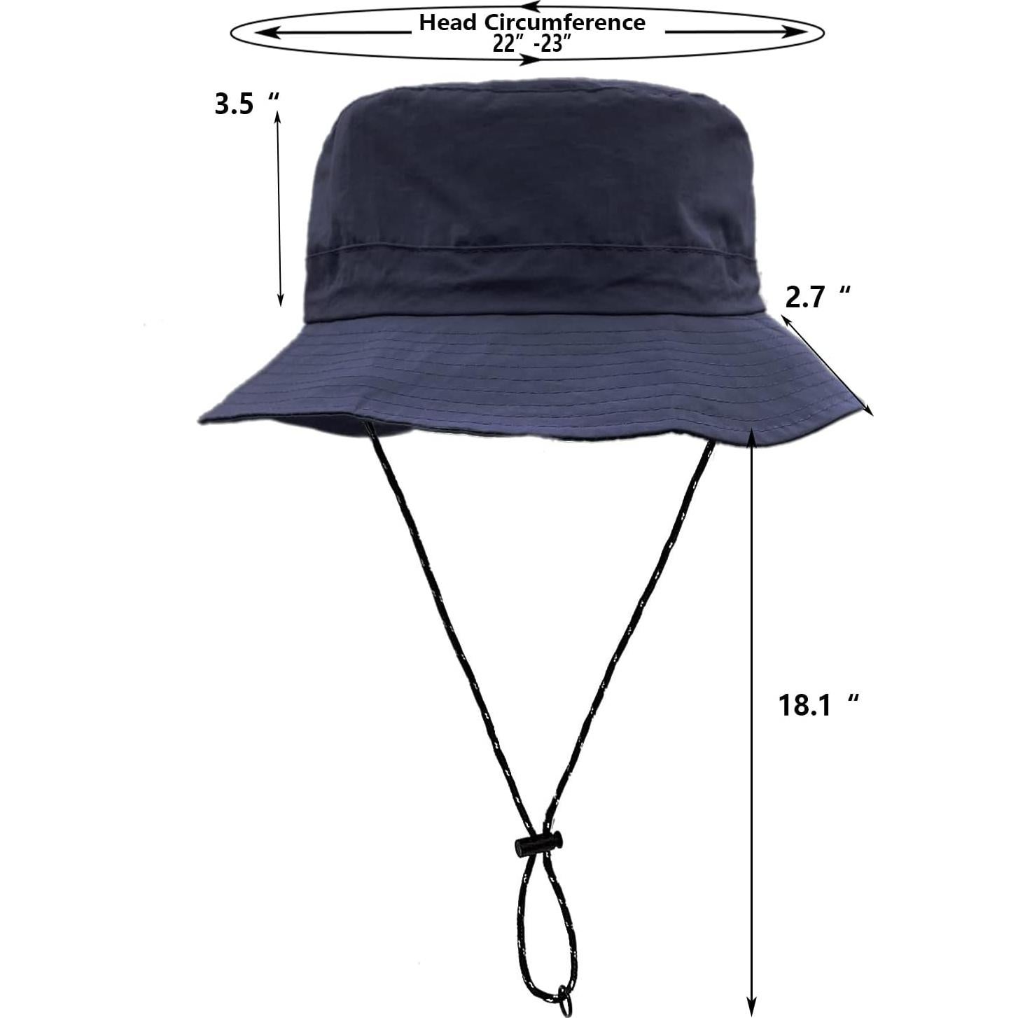 Sombrero de Lluvia Impermeable Woogwin Plegable UV 53-58 cm