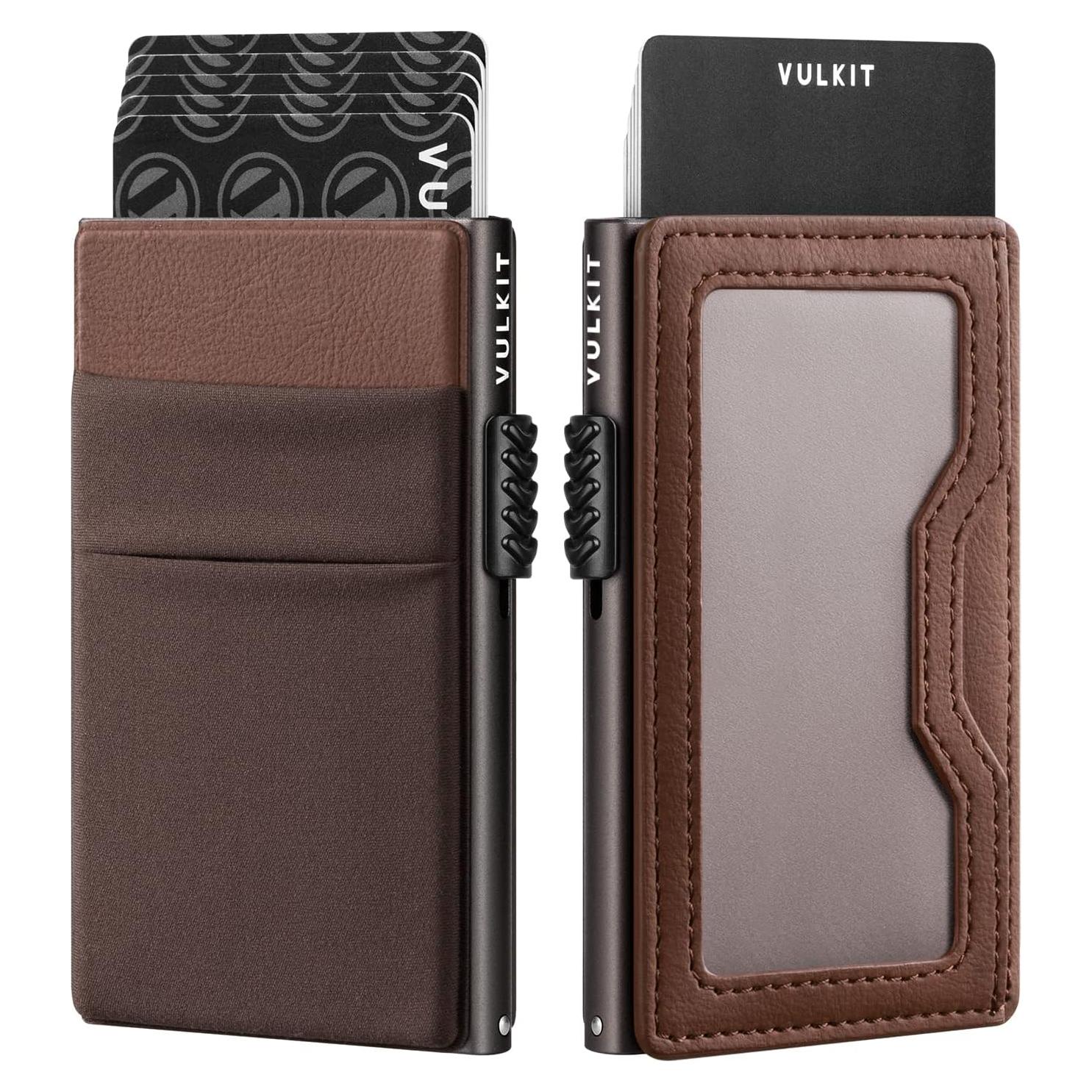 Billetera Minimalista VULKIT con Bloqueo RFID y Soporte EDC