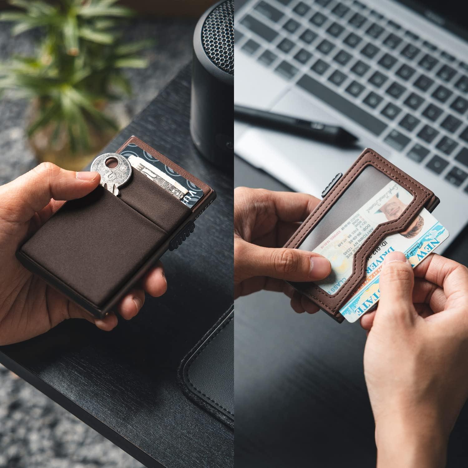 Billetera Minimalista VULKIT con Bloqueo RFID y Soporte EDC