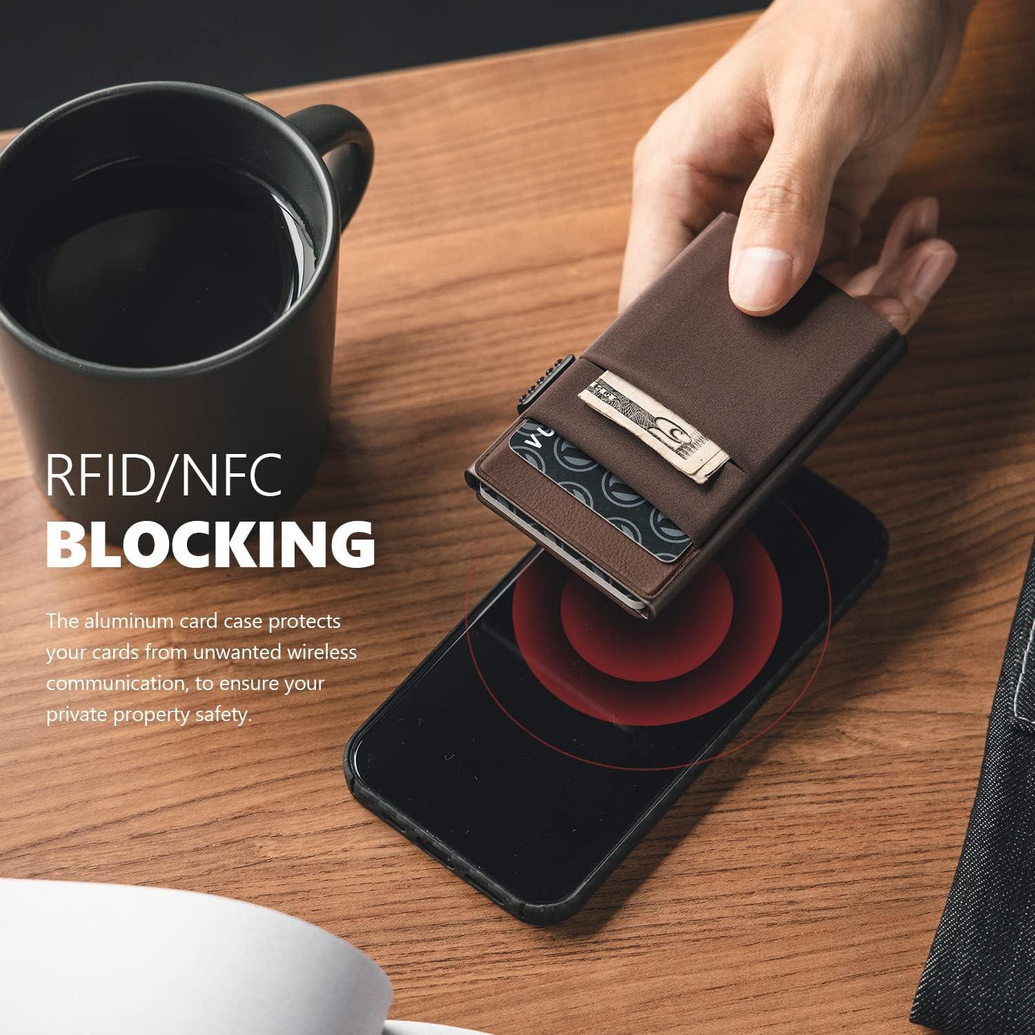 Billetera Minimalista VULKIT con Bloqueo RFID y Soporte EDC