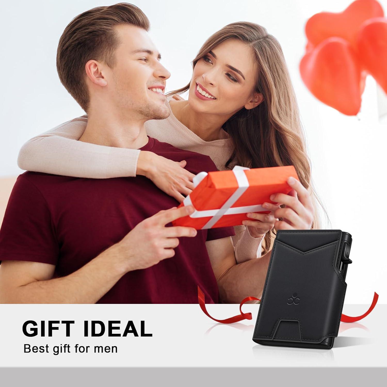 Billetera Minimalista SEMORID con Bloqueo RFID - Negro