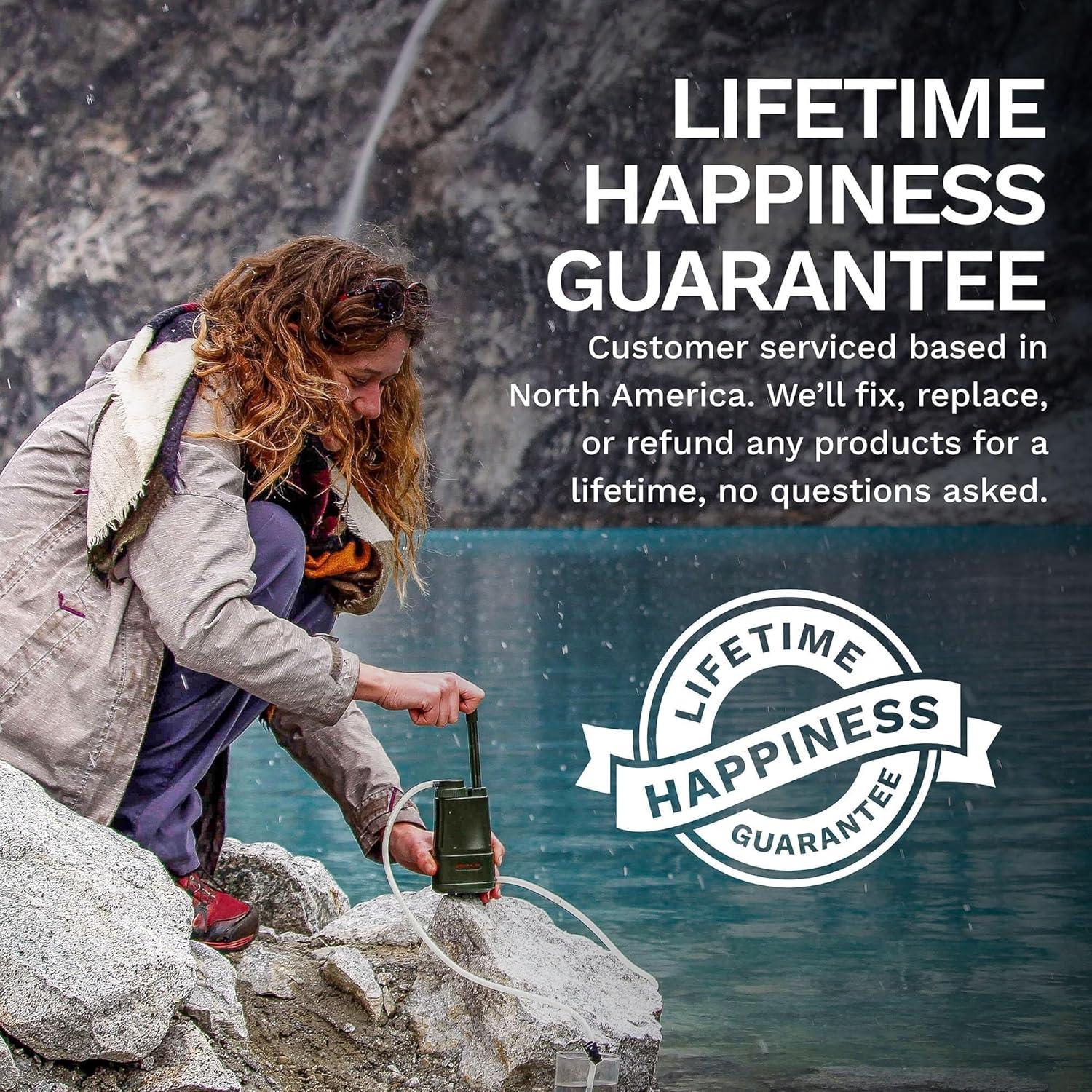 Filtro de Agua Survivor Filter PRO - Bomba Manual 500 ml/min