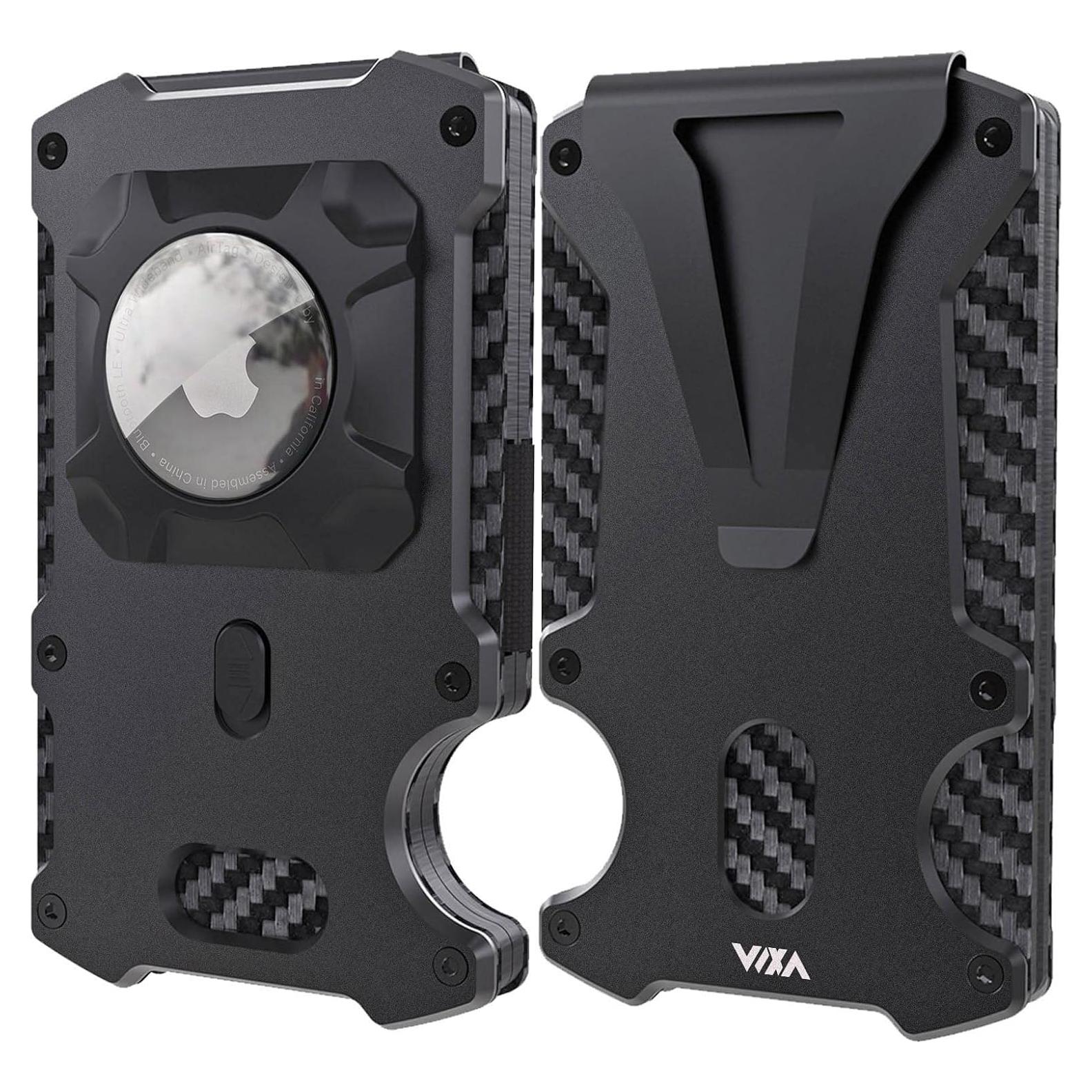 Billetera WXM Minimalista para Hombres con Soporte AirTag RFID