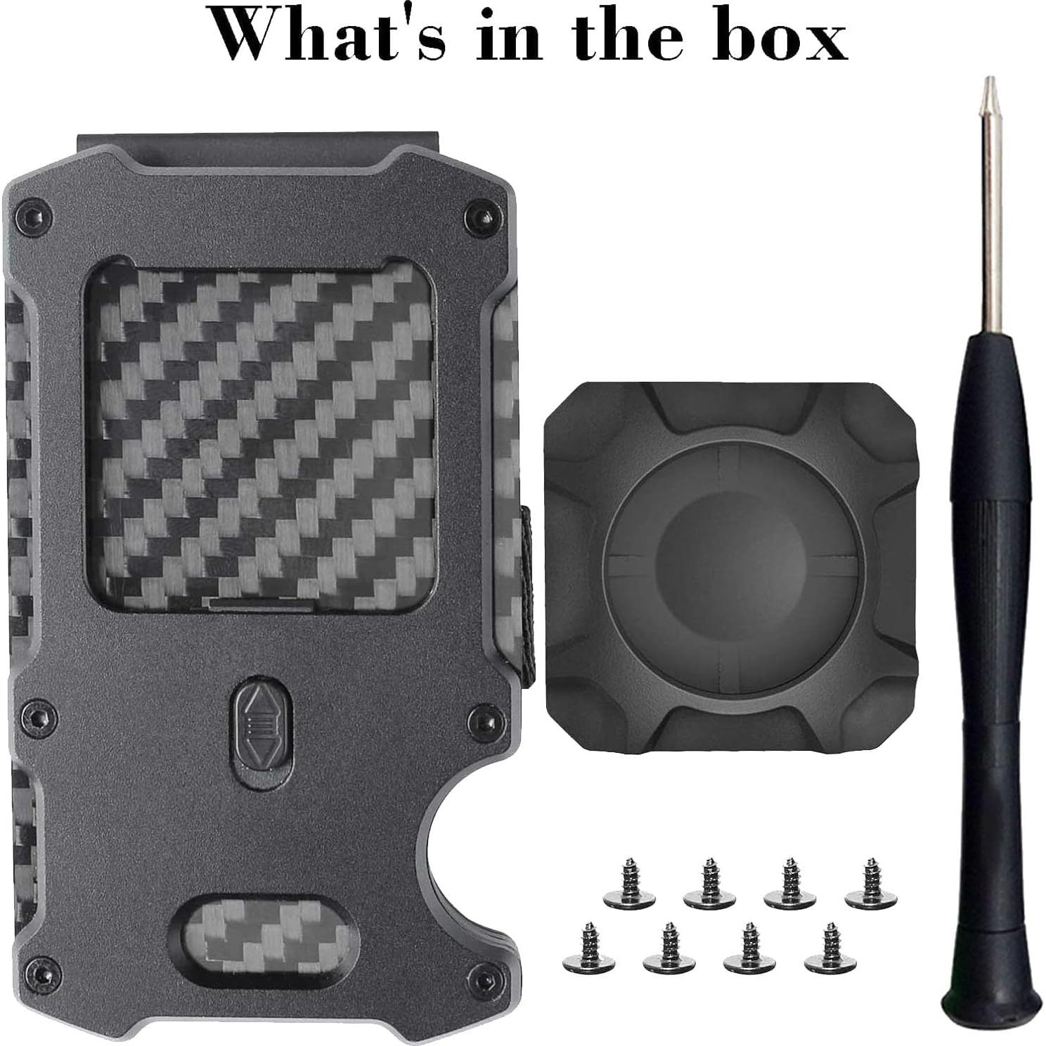 Billetera WXM Minimalista para Hombres con Soporte AirTag RFID