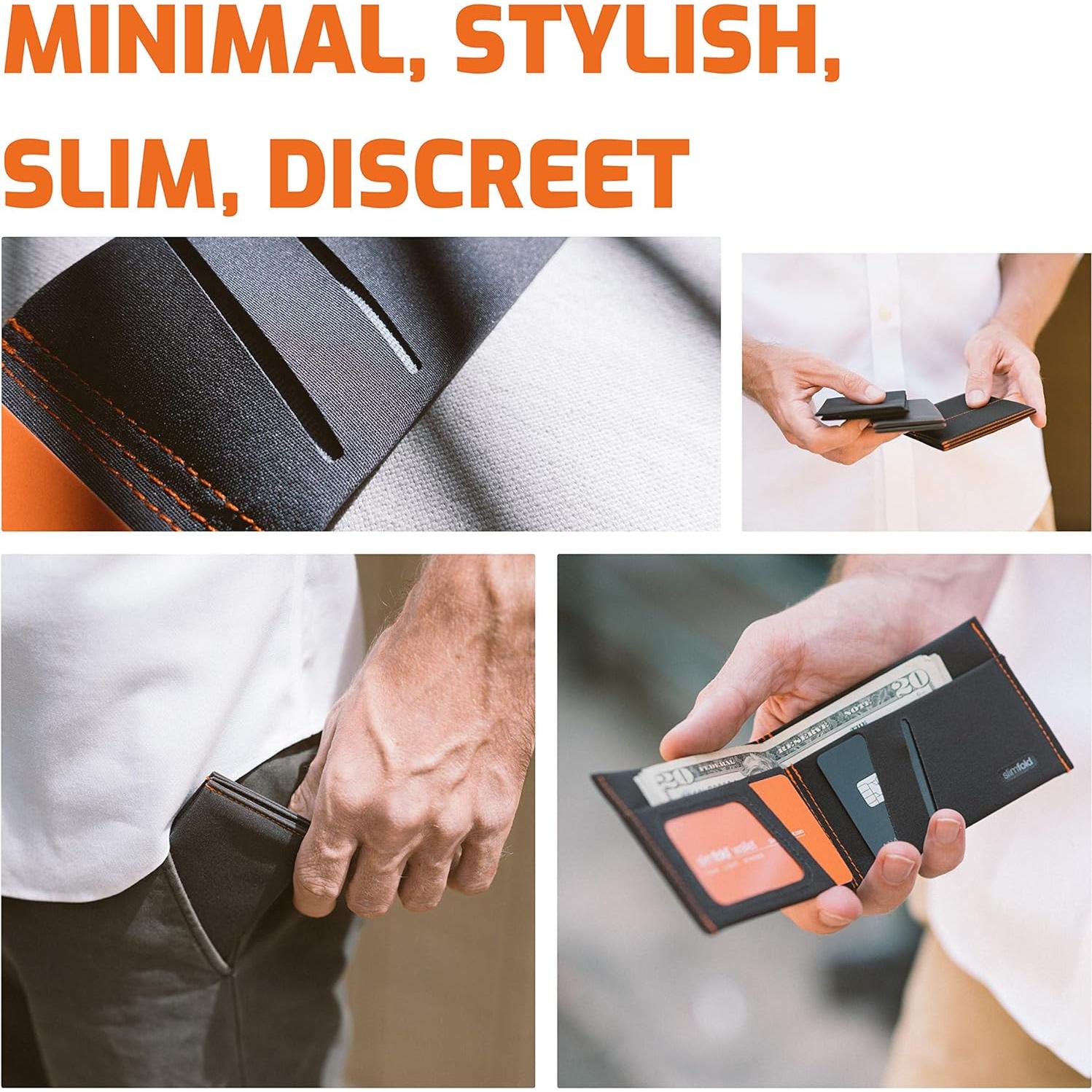 Billetera SlimFold MICRO Vegana para Hombre con Bloqueo RFID