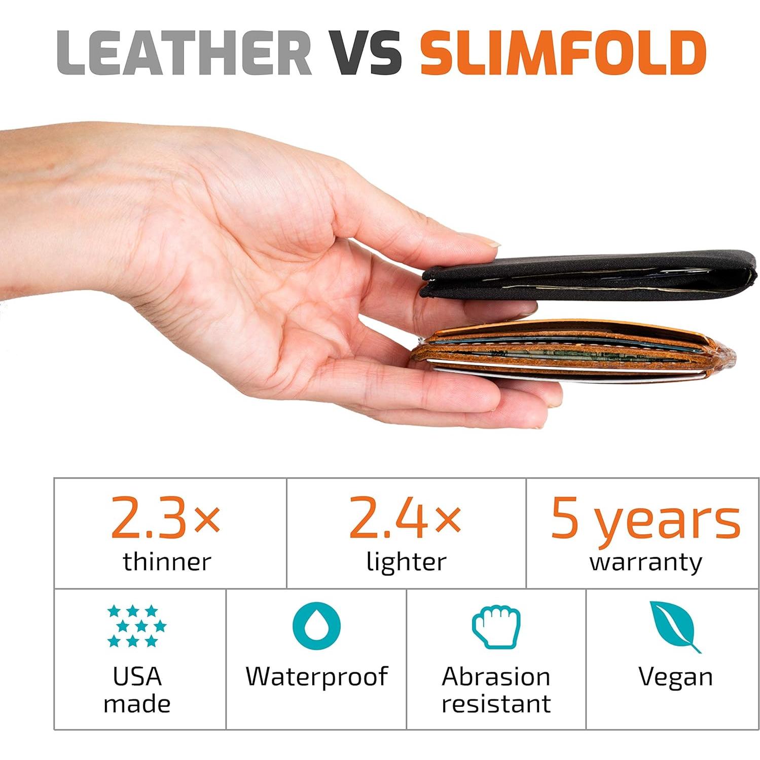 Billetera SlimFold MICRO Vegana para Hombre con Bloqueo RFID