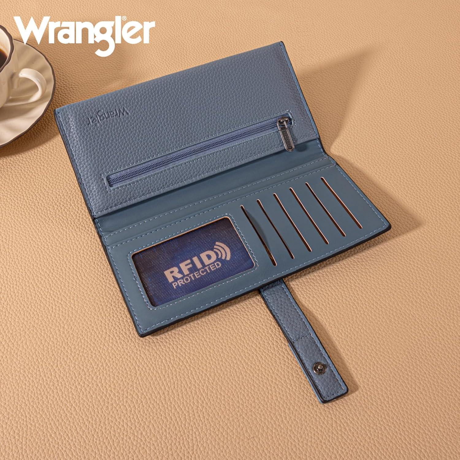 Cartera Bifold para Mujeres X Wrangler con Bloqueo RFID 19.8x9.1cm