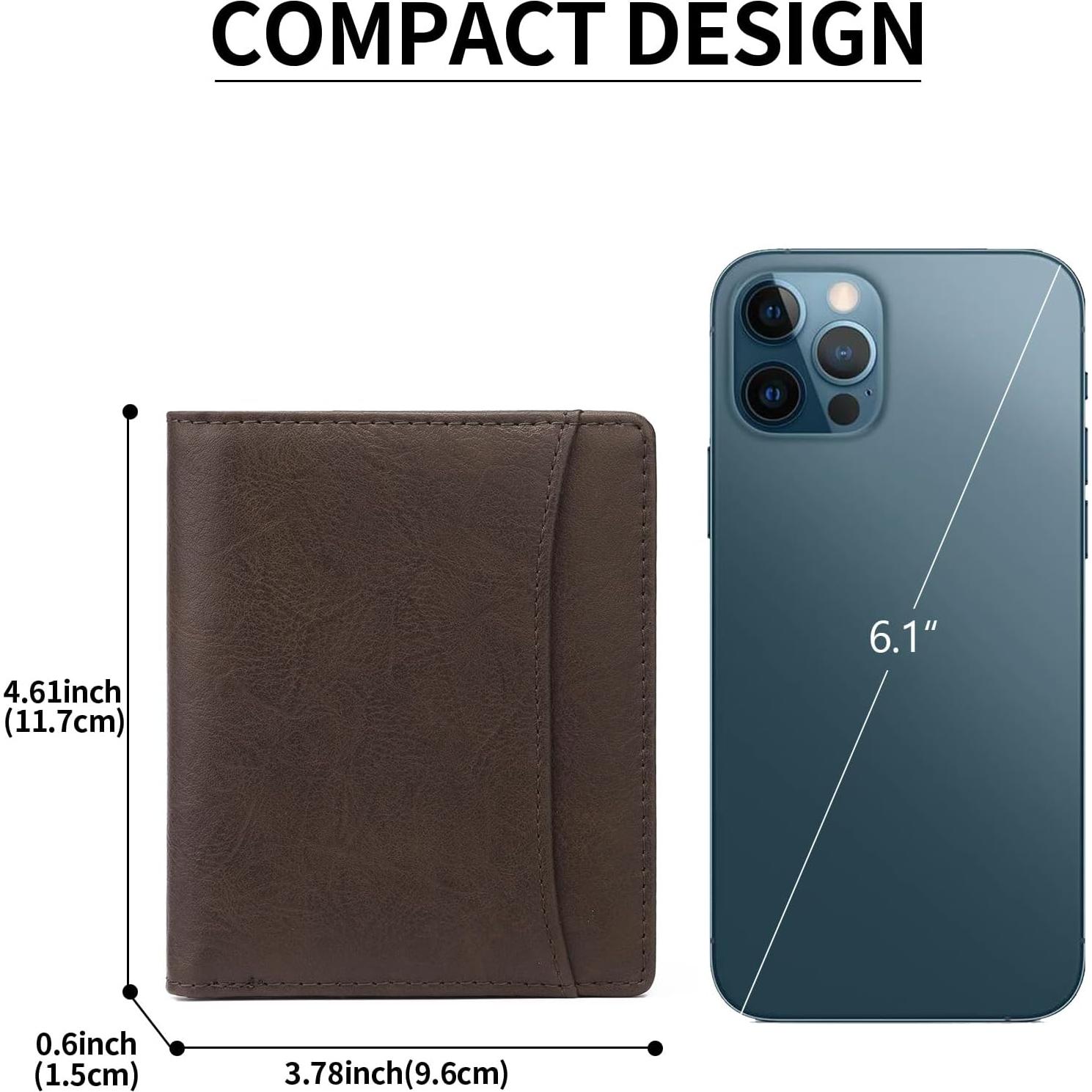 Cartera Slim Bifold GAEKEAO para Hombre con Bloqueo RFID