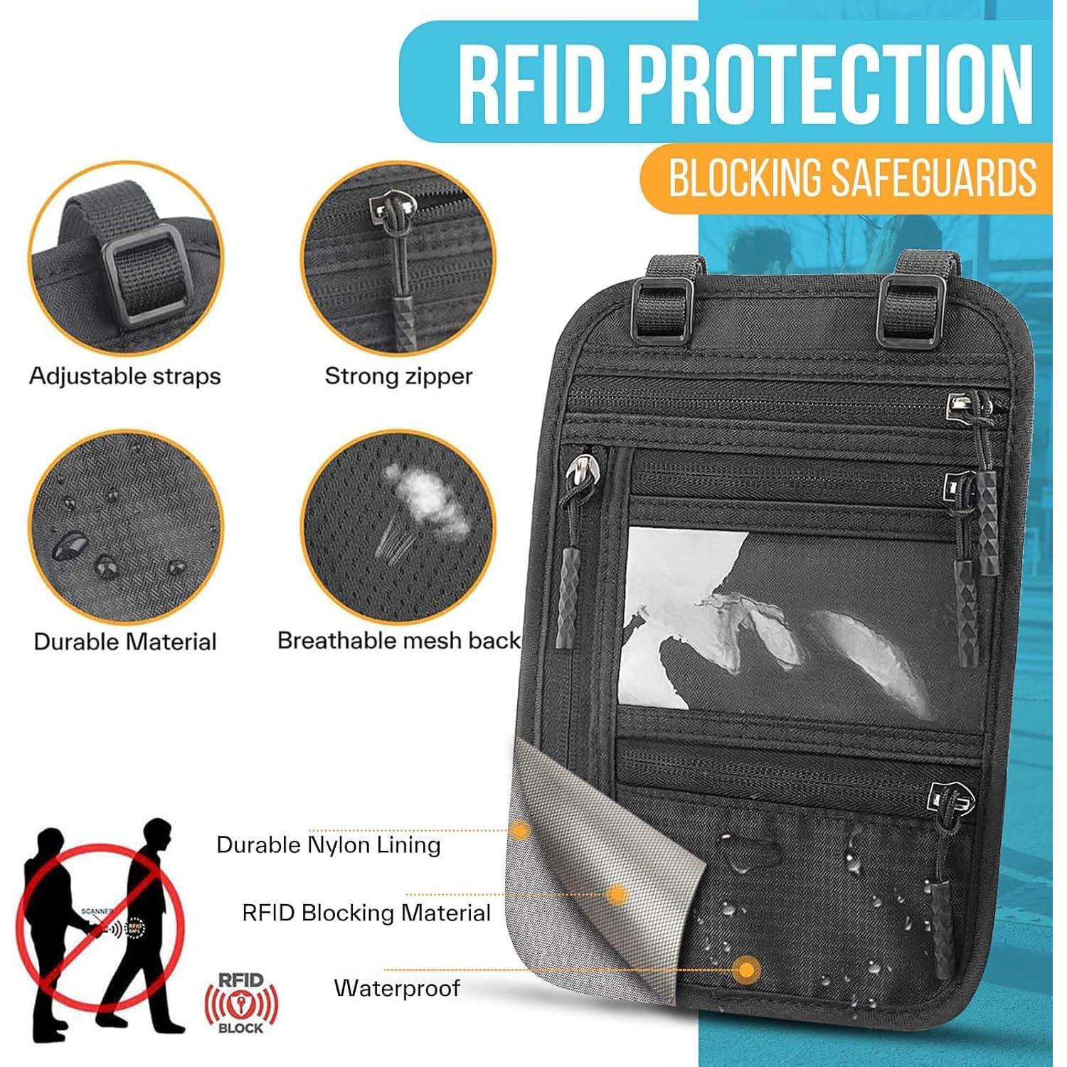 Portafolios de Pasaporte TOPBAG Phnp con Bloqueo RFID Negro