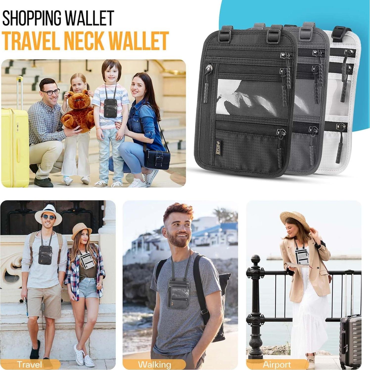 Portafolios de Pasaporte TOPBAG Phnp con Bloqueo RFID Negro