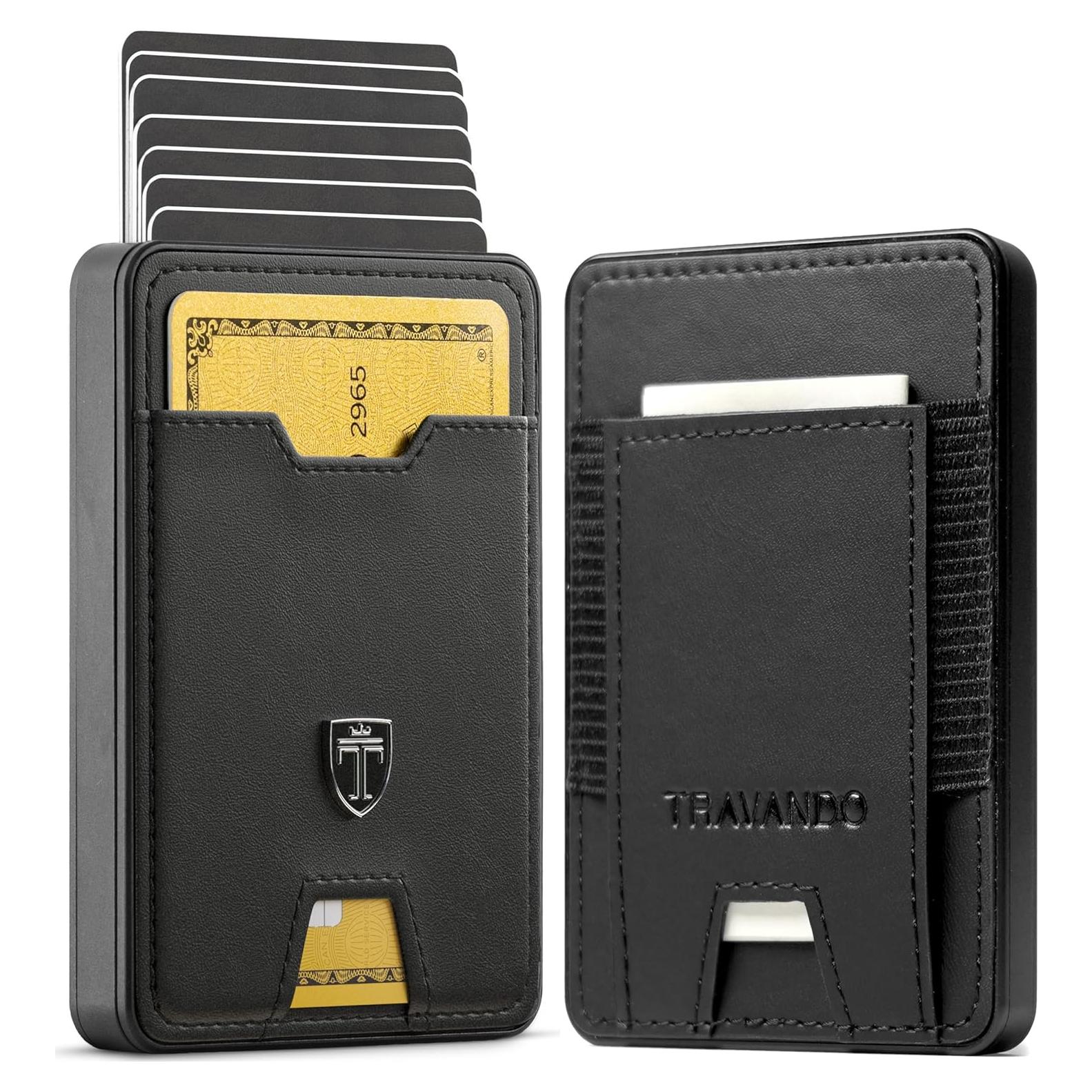 Cartera Minimalista Travando Swype para Hombres RFID Negro