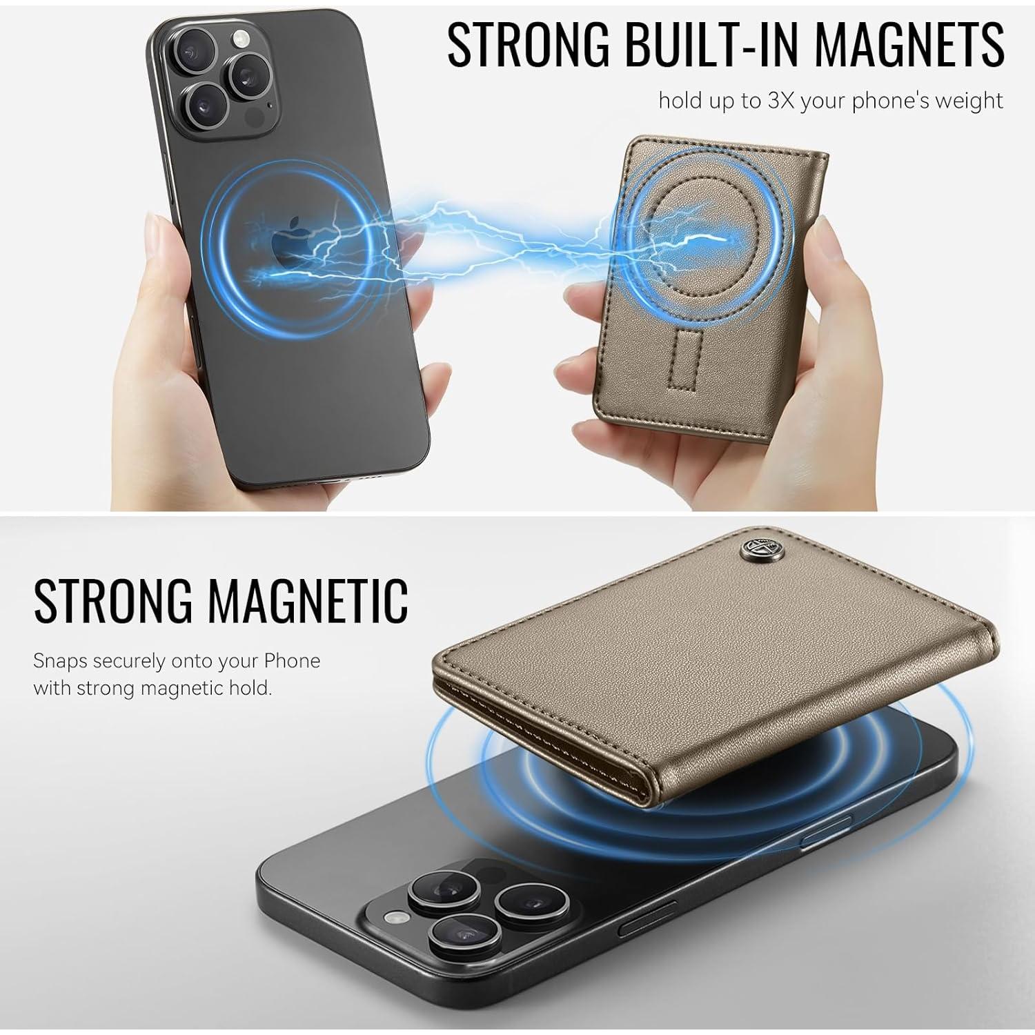 Billetera delgada RFID ZipFoldy Titanio para Hombres y Mujeres