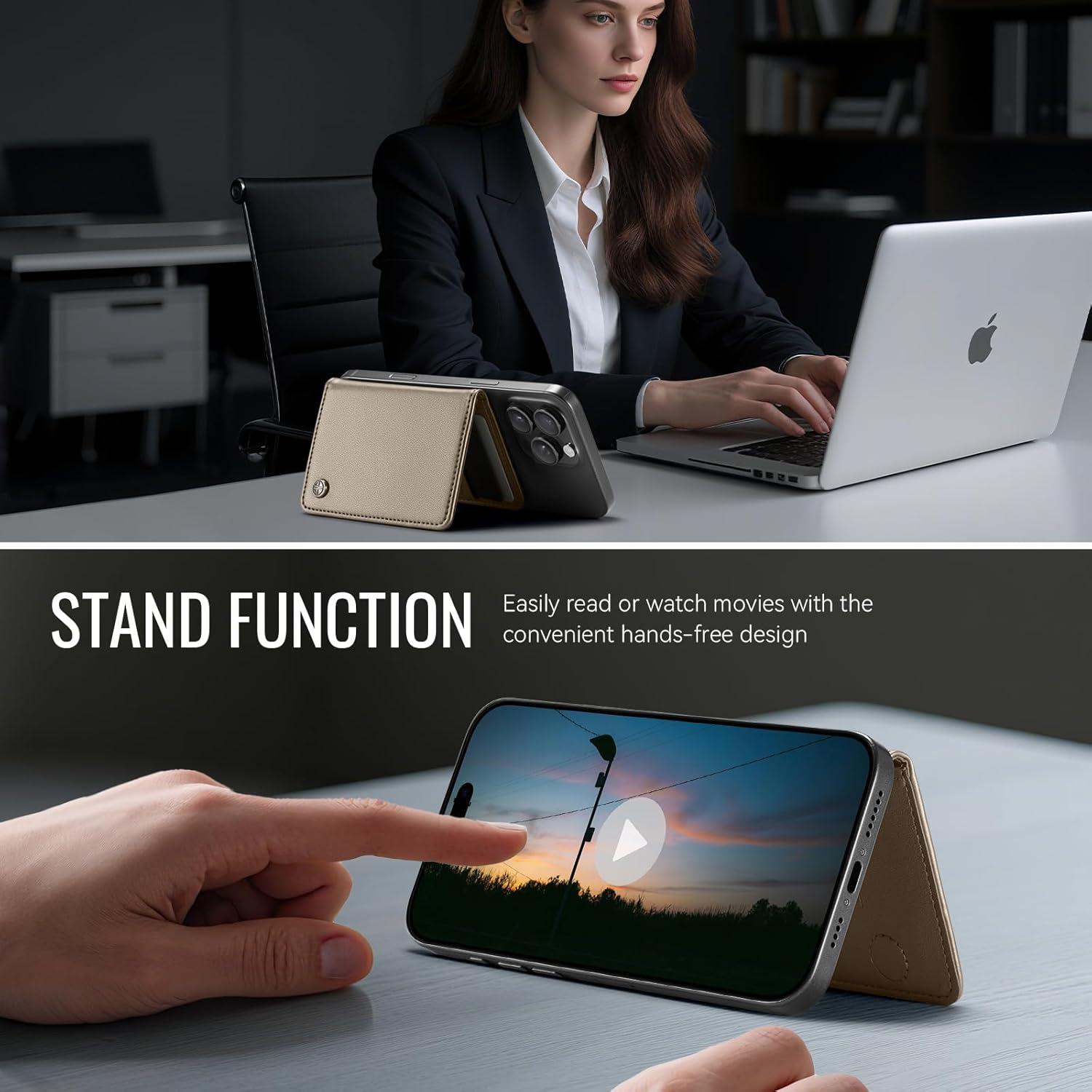 Billetera delgada RFID ZipFoldy Titanio para Hombres y Mujeres