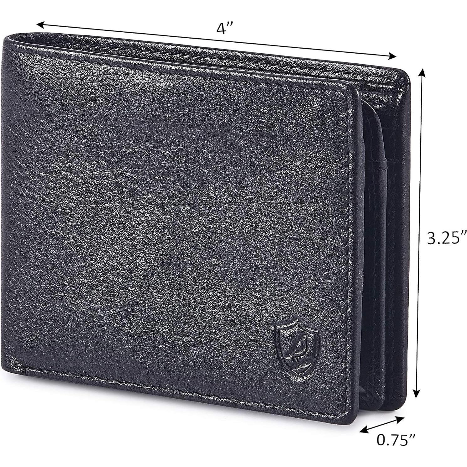 Billetera Bifold Cochoa Hombre Cuero Genuino Negro NAPA RFID