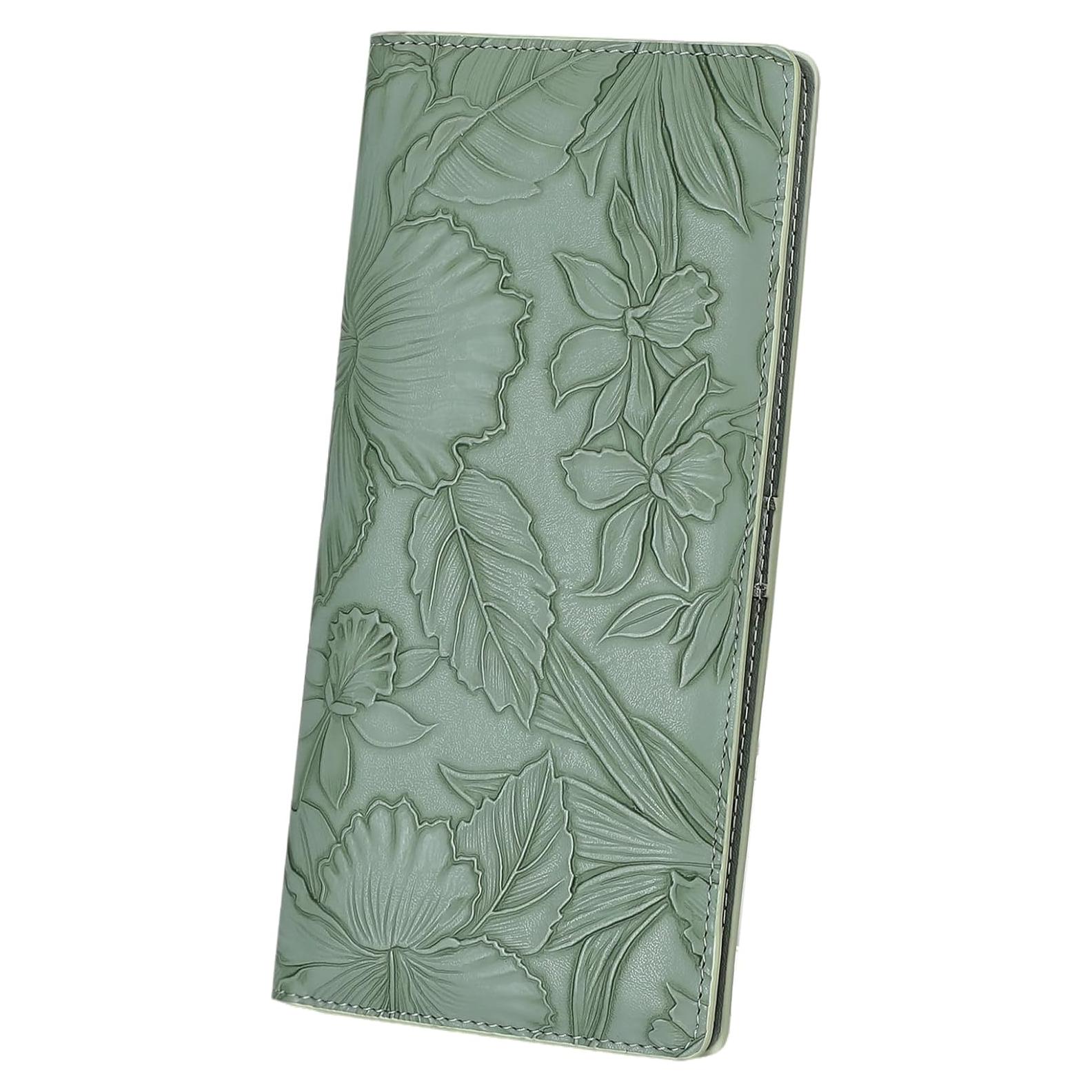 Billetera Falan Mule Ultra Slim Verde Claro para Mujeres RFID
