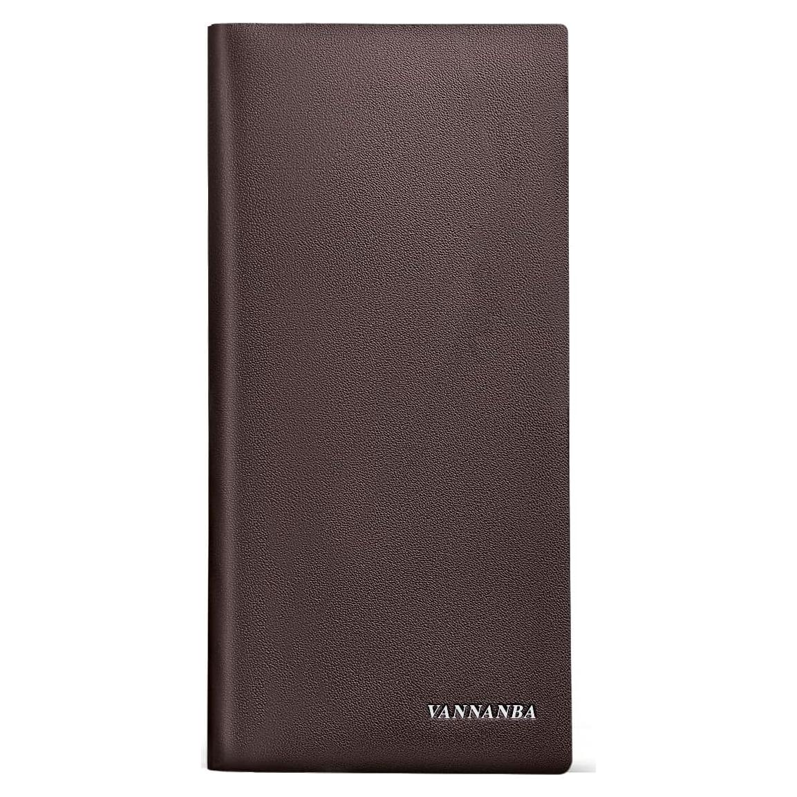 Billetera de Cuero VANNANBA para Hombres con Bloqueo RFID