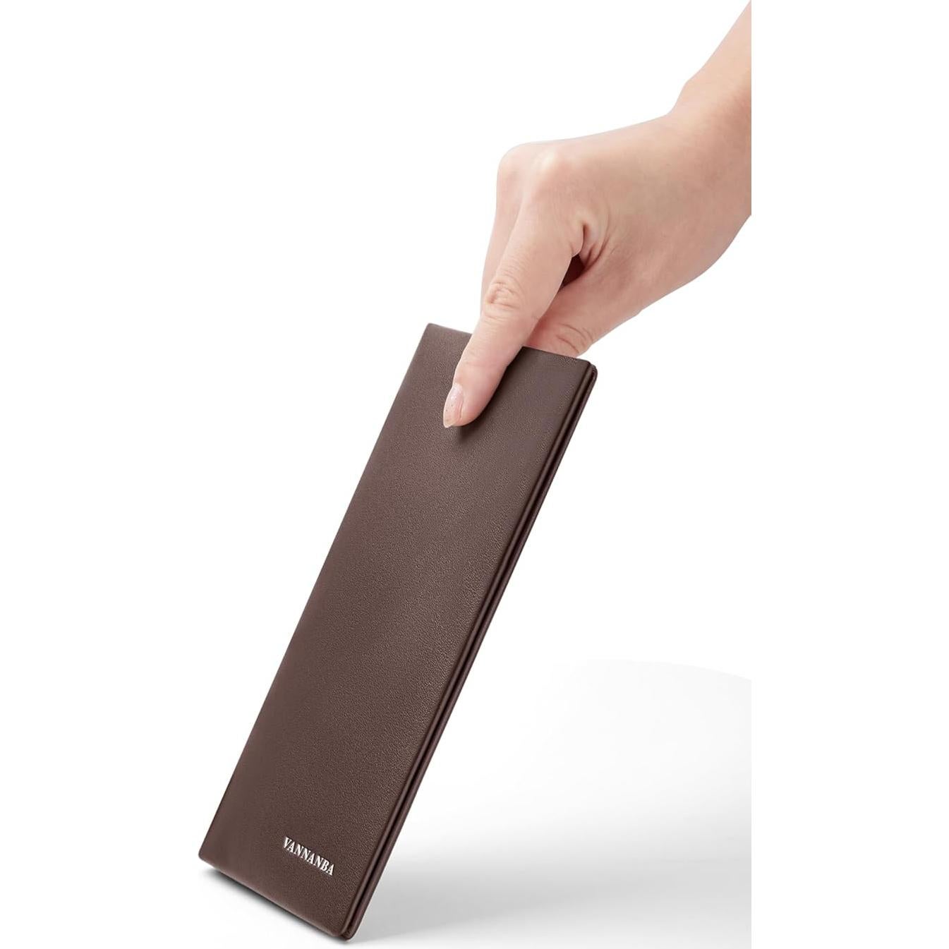 Billetera de Cuero VANNANBA para Hombres con Bloqueo RFID