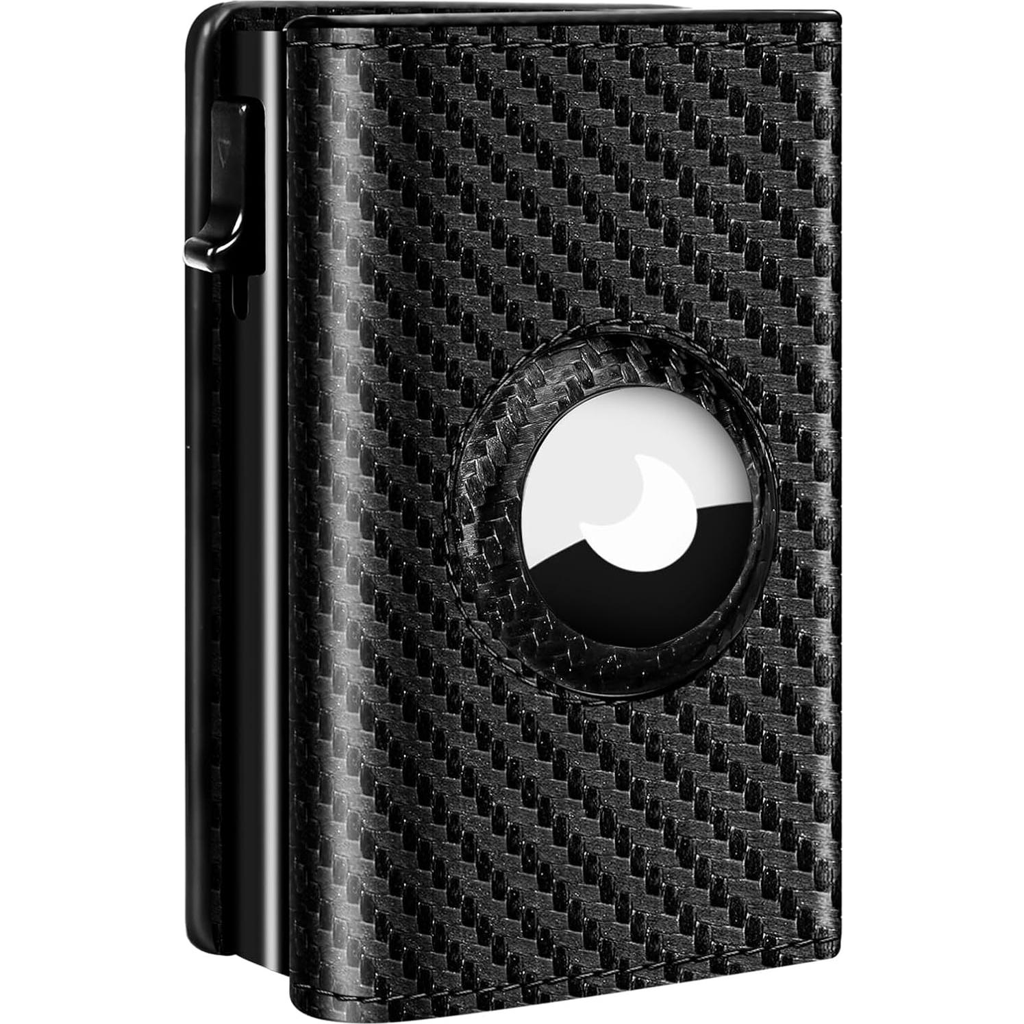 Billetera Minimalista para Hombres Ridge Carbono RFID 1-7 Tarjetas