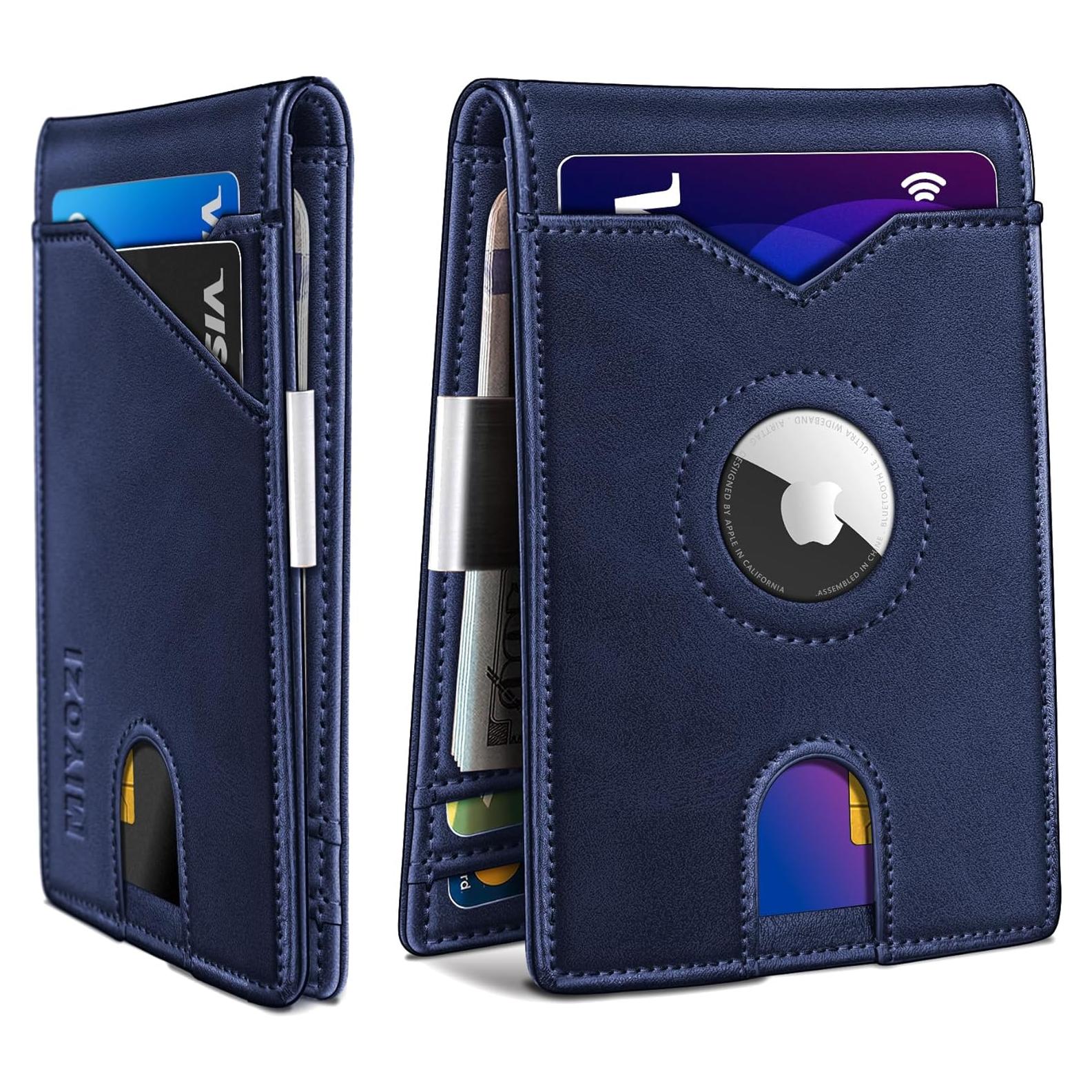 Billetera delgada para hombres MIYOZI con clip y bloqueo RFID