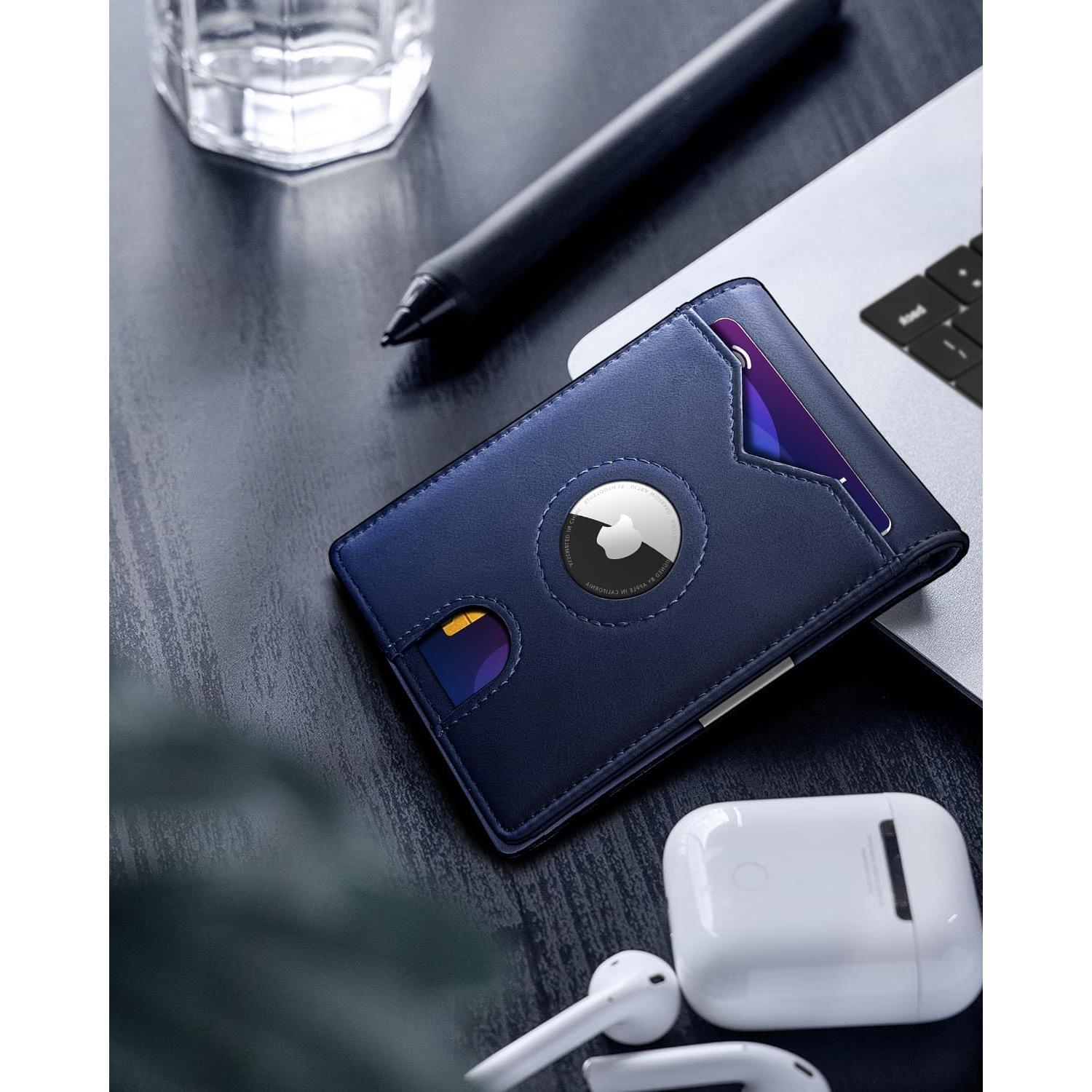 Billetera delgada para hombres MIYOZI con clip y bloqueo RFID