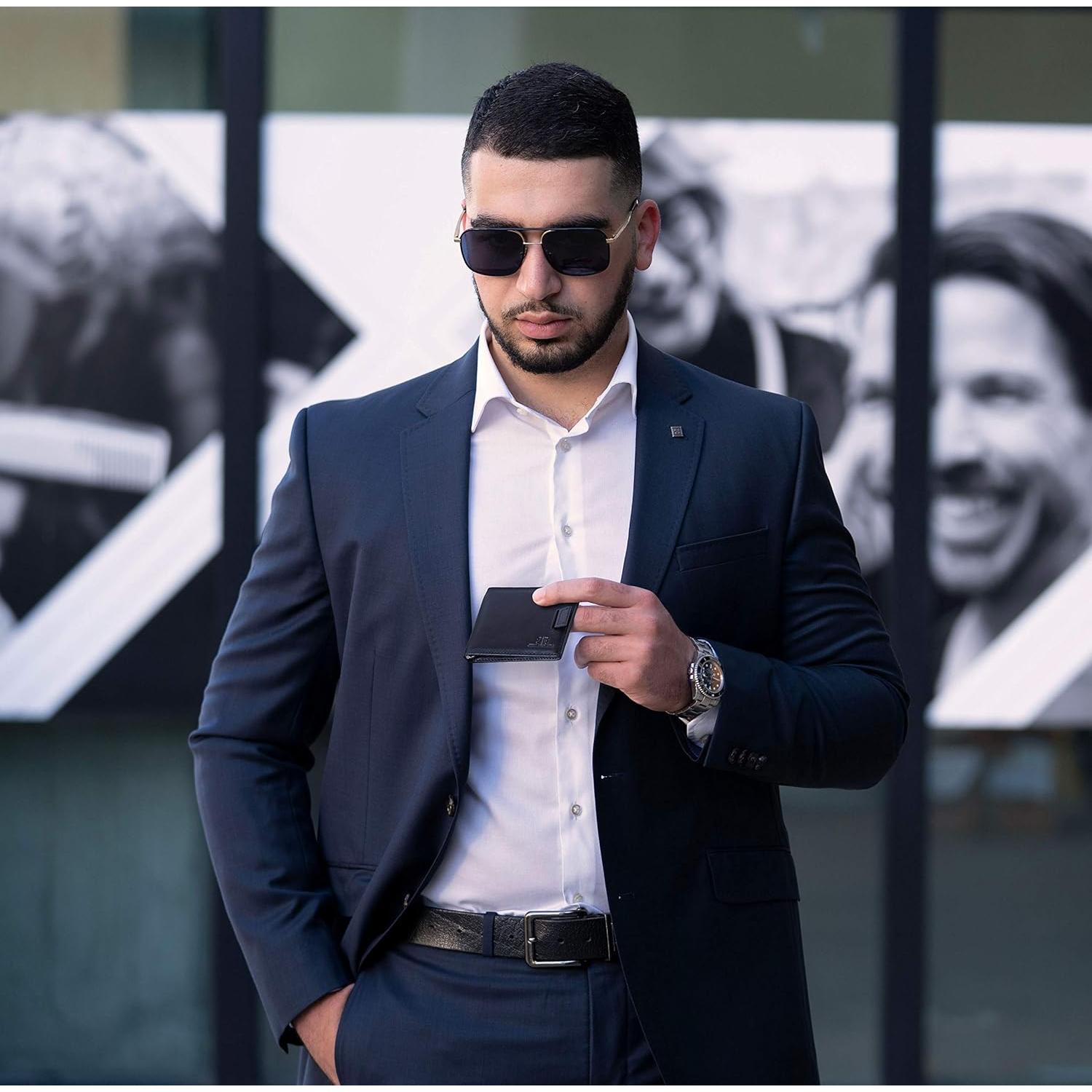 Billetera delgada SERMAN BRANDS Rogue Air con bloqueo RFID