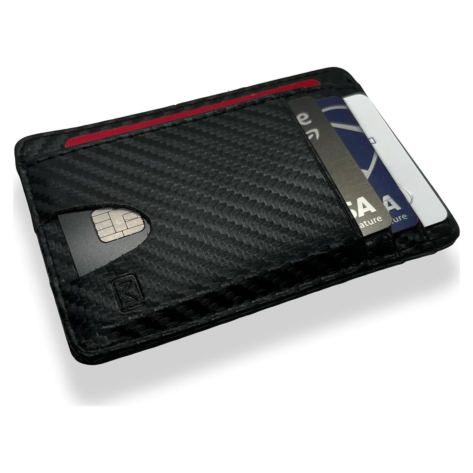 Billetera Delgada Modern Carry - Protección RFID - Carbono Negro