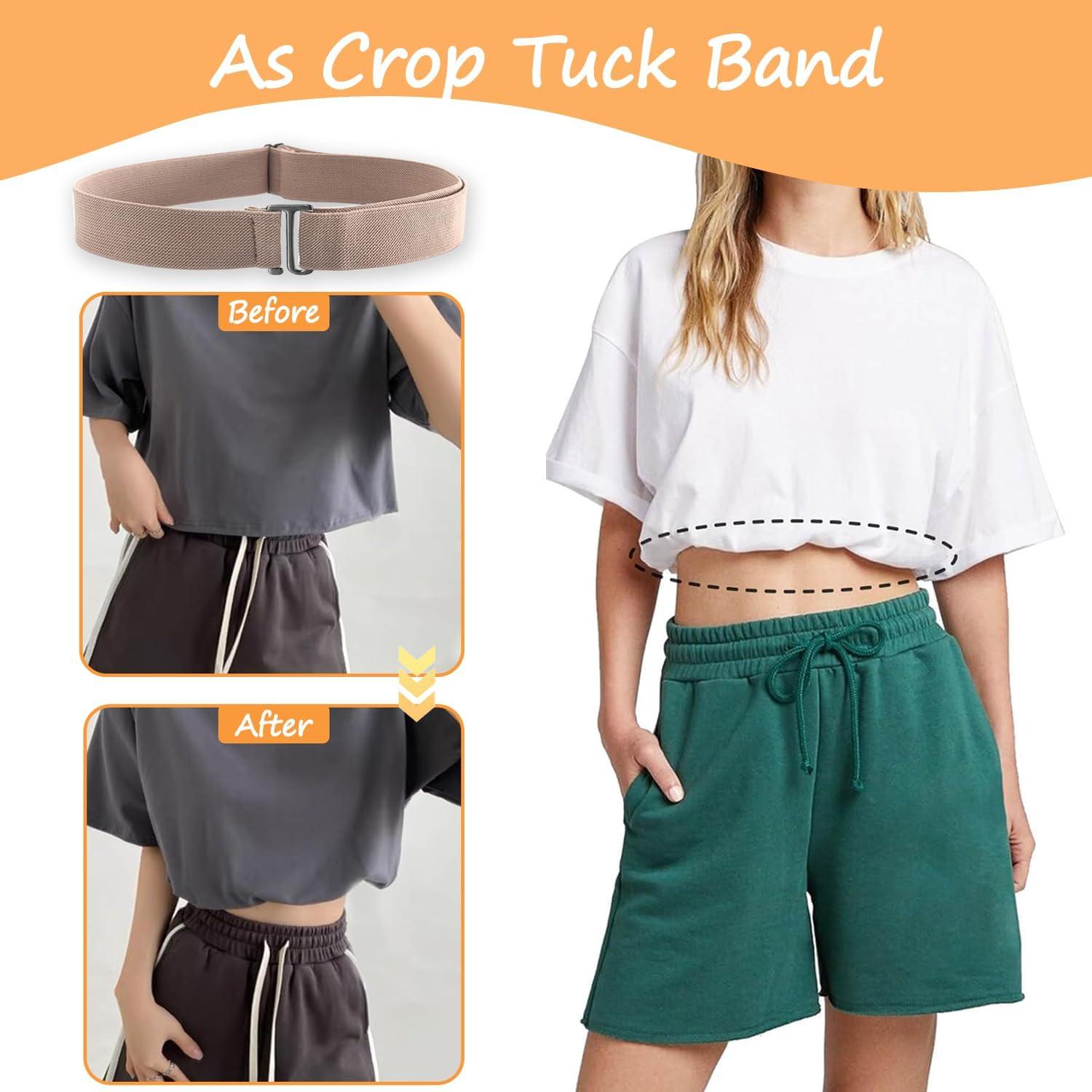 Cinturón Elástico Invisible para Mujeres 2 Pcs Ajustable