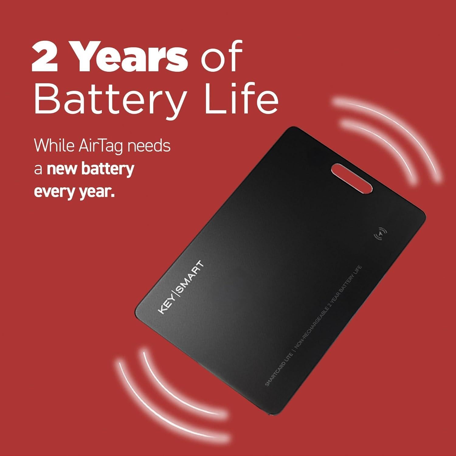 KeySmart SmartCard Lite - Cartera Rastreador Bluetooth Negro