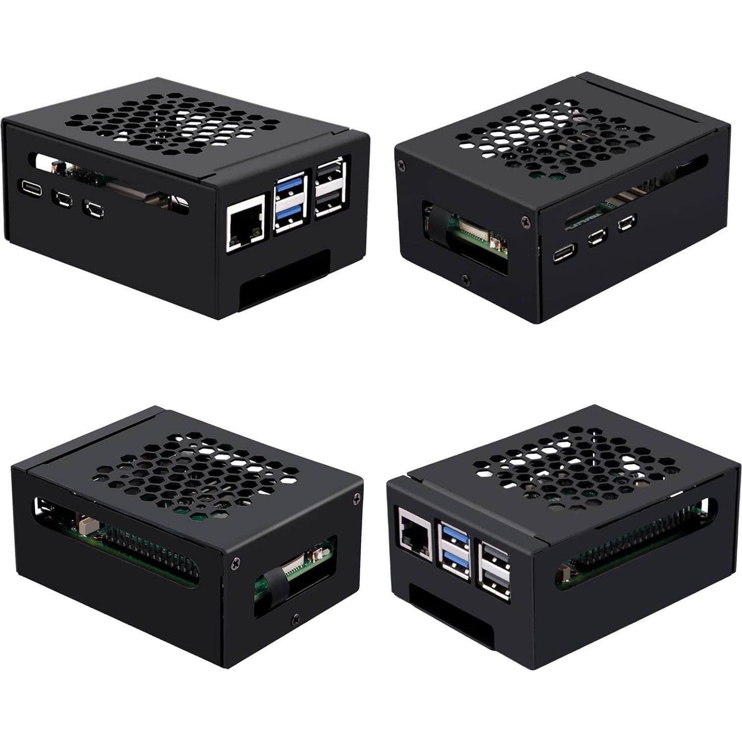 Caja de Metal GeeekPi con Enfriador Activo para Raspberry Pi 5