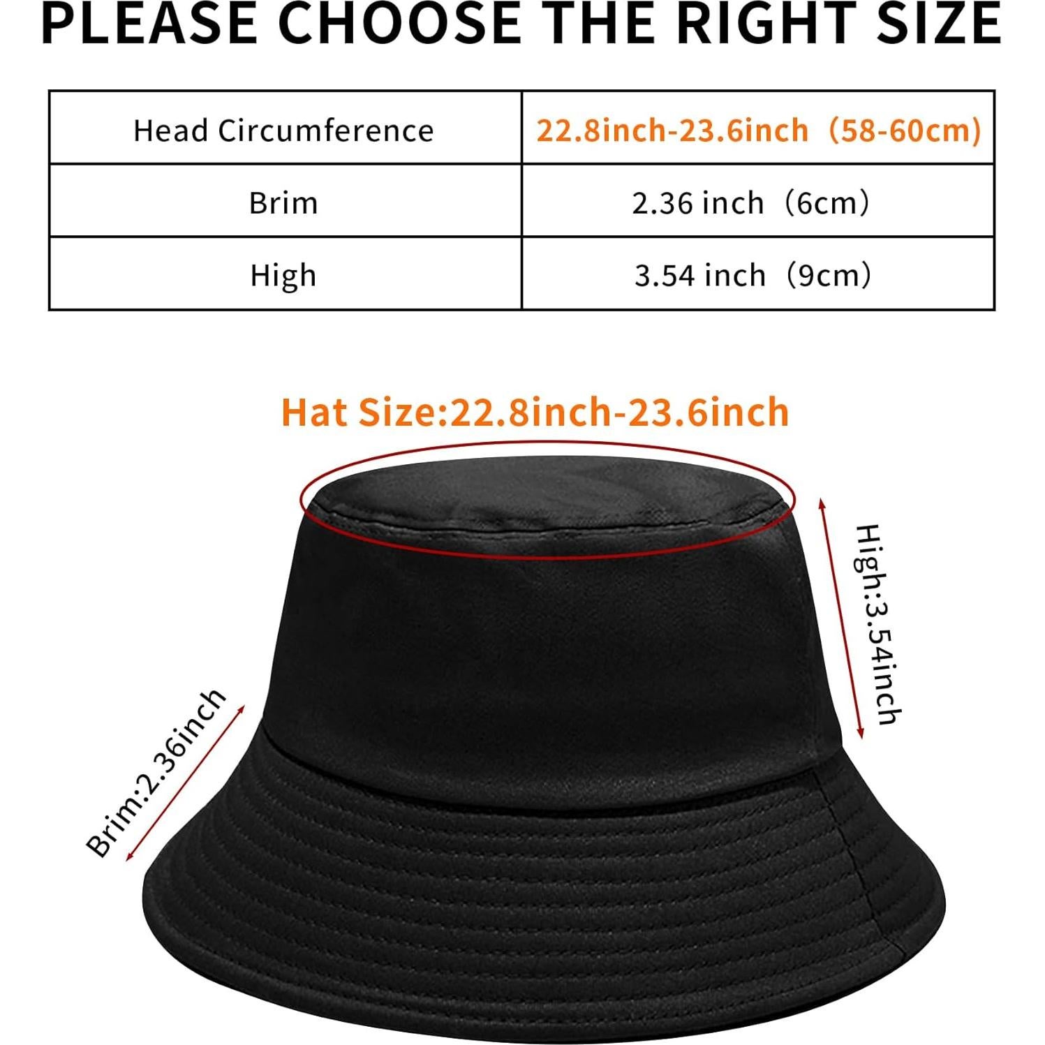 Sombrero de Cubo PFFY UV 50+ Unisex 2 Paquetes Blanco/Negro