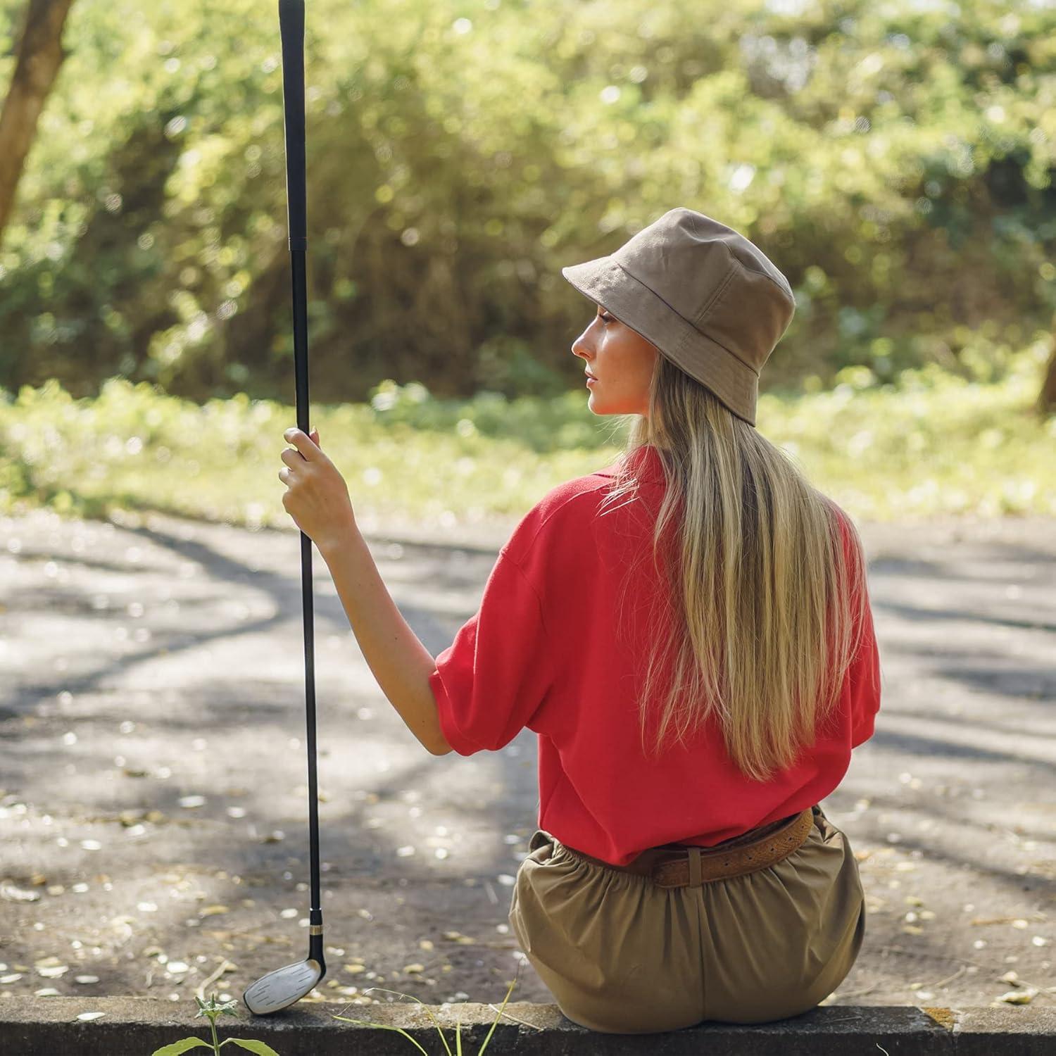 Sombrero de Cubo PFFY UV 50+ Unisex 2 Paquetes Blanco/Negro