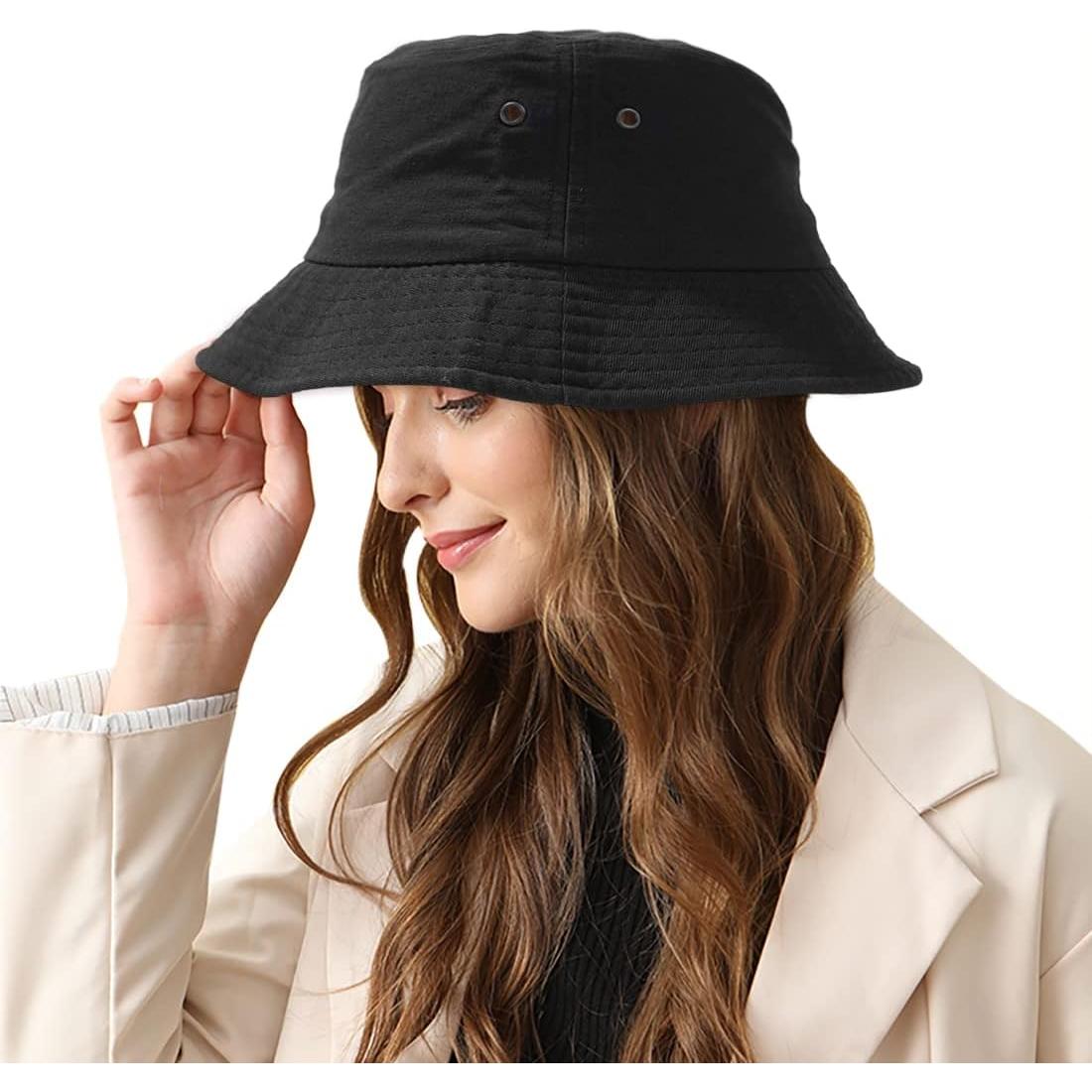 Sombrero de Cubo Unisex Malaxlx Algodón UPF 50+ Protección Solar