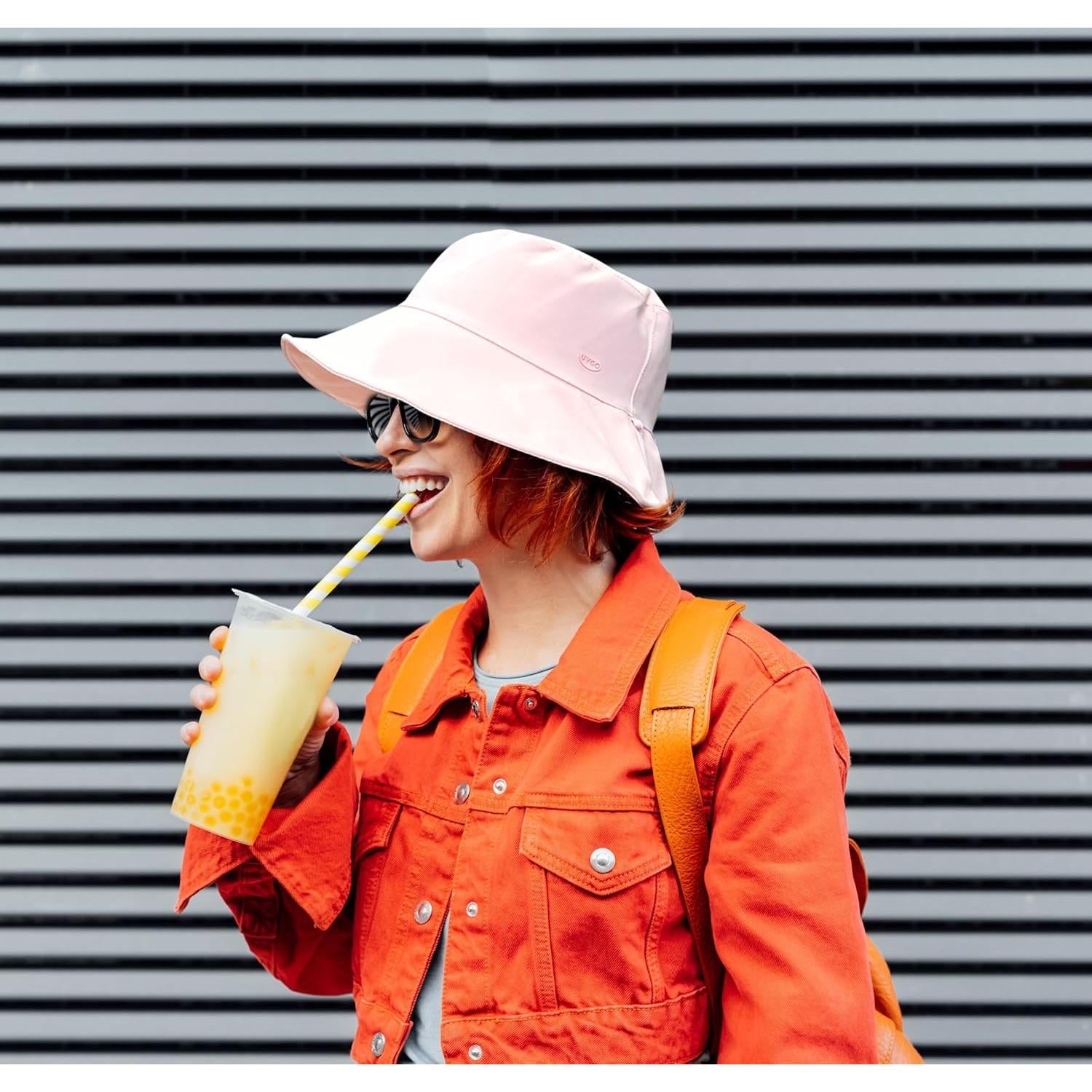 Sombrero de Cubo Plegable para Mujeres - Secado Rápido Rosa