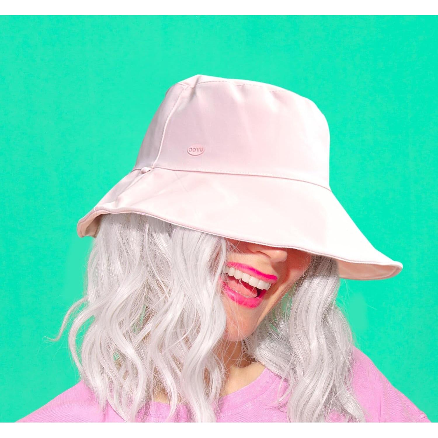 Sombrero de Cubo Plegable para Mujeres - Secado Rápido Rosa