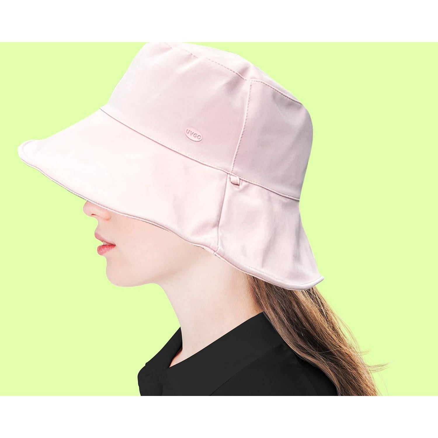 Sombrero de Cubo Plegable para Mujeres - Secado Rápido Rosa