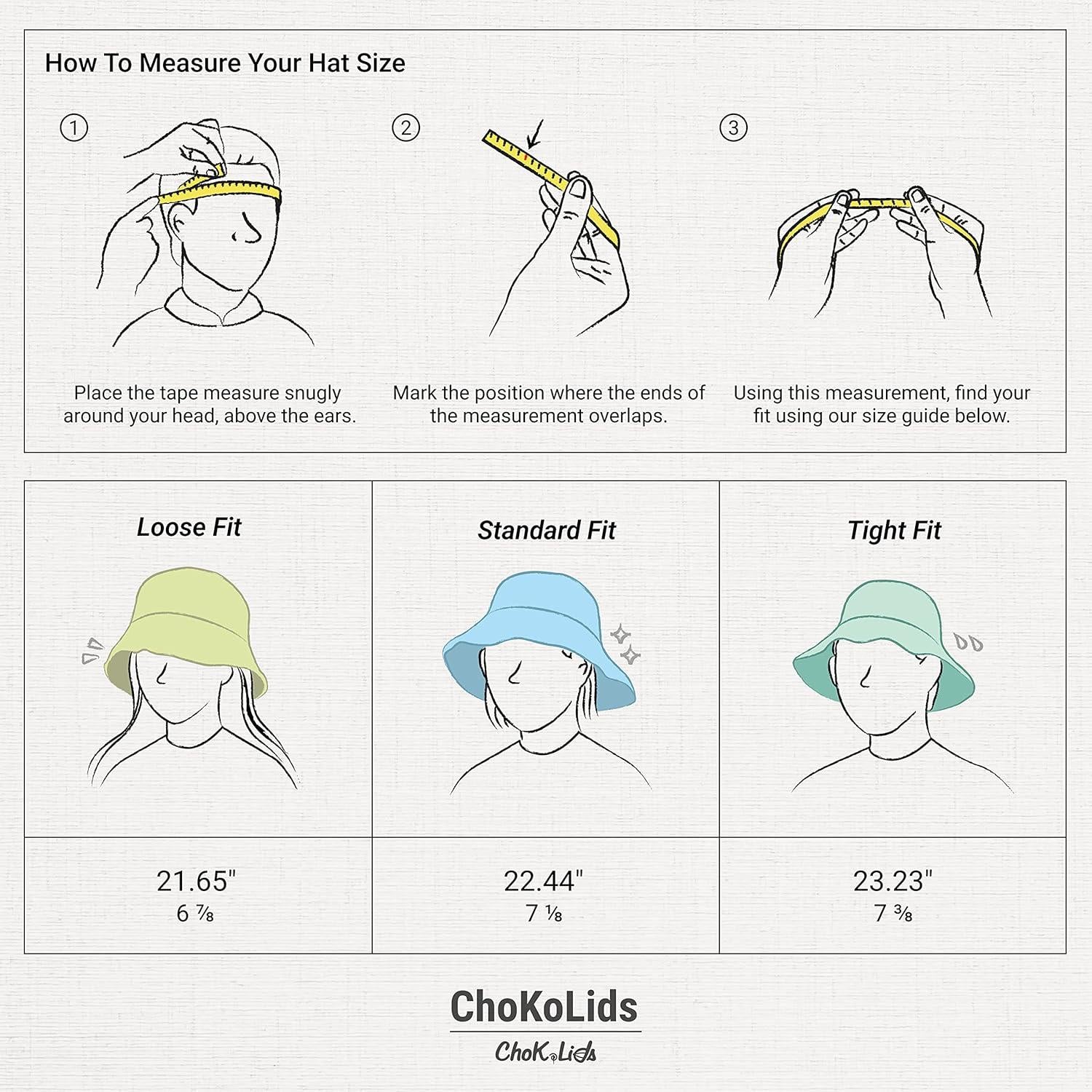 Sombrero de Cubo Desgastado CHOK.LIDS Unisex Algodón UPF 50+