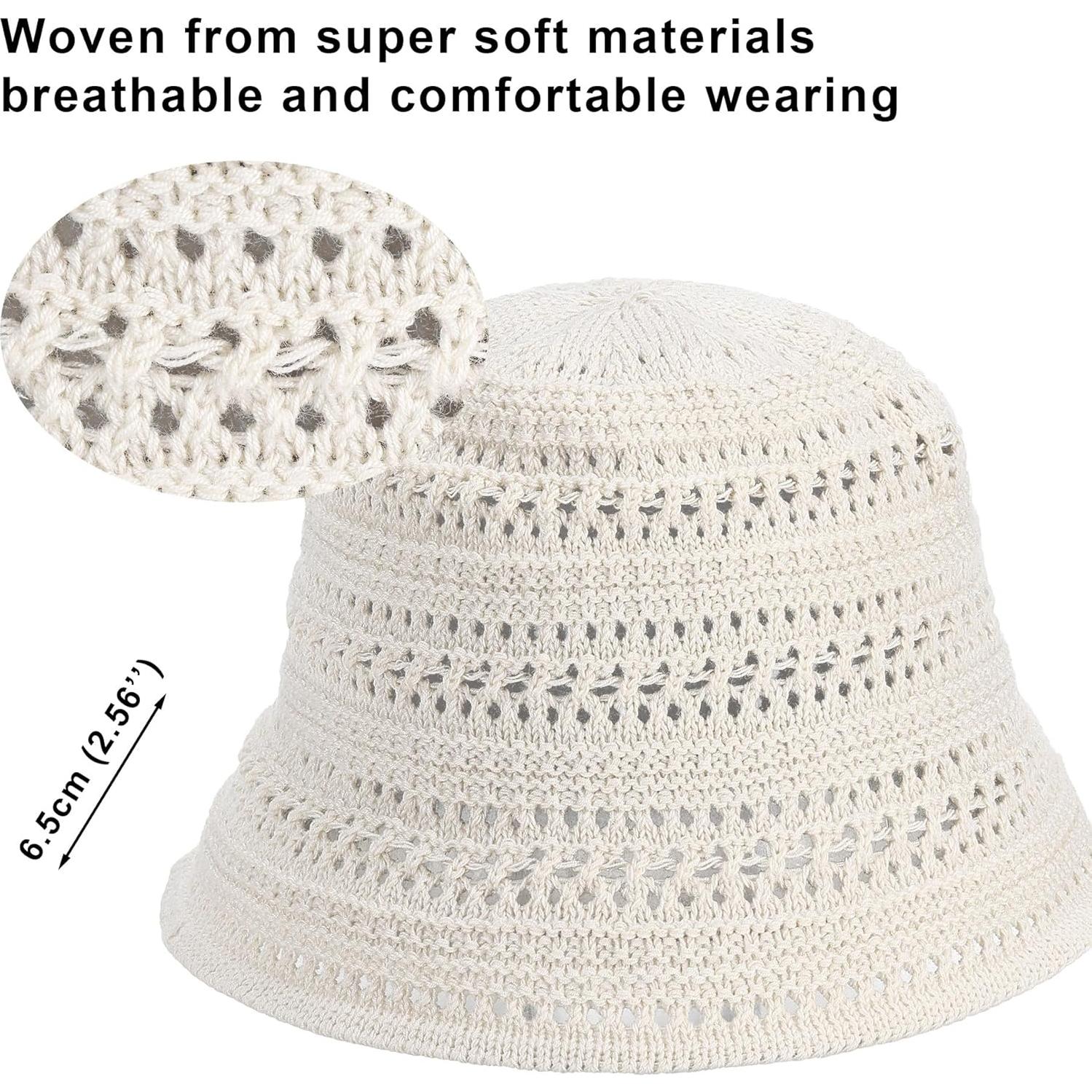 Sombrero de Sol Plegable FALETO para Mujeres Blanco 02