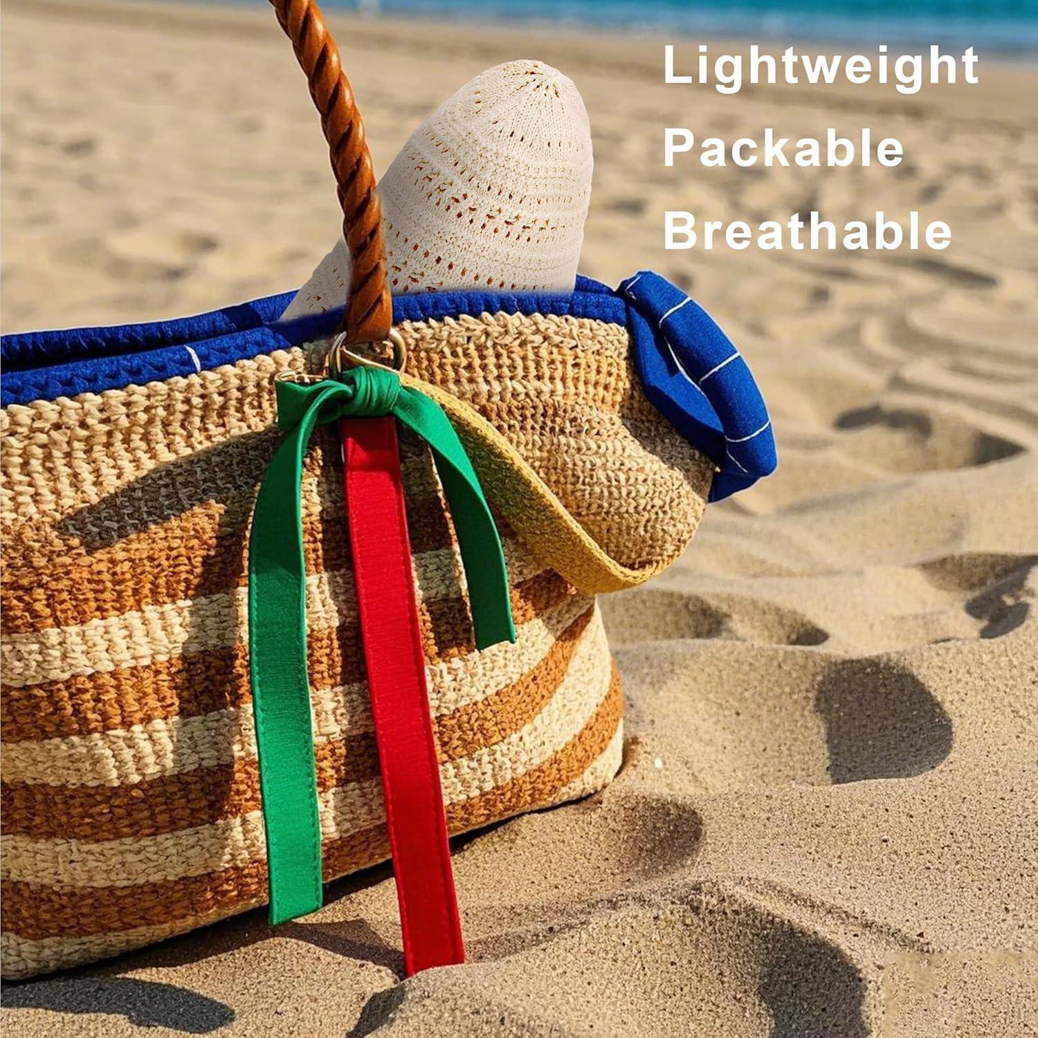 Sombrero de Sol Plegable FALETO para Mujeres Blanco 02