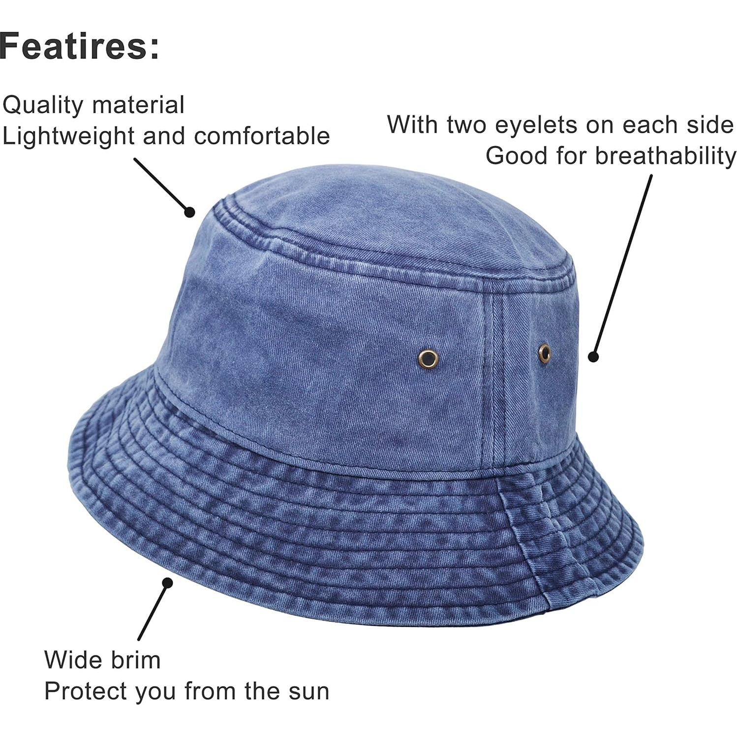 Sombrero de Cubo de Algodón Marino para Exterior - Plegable
