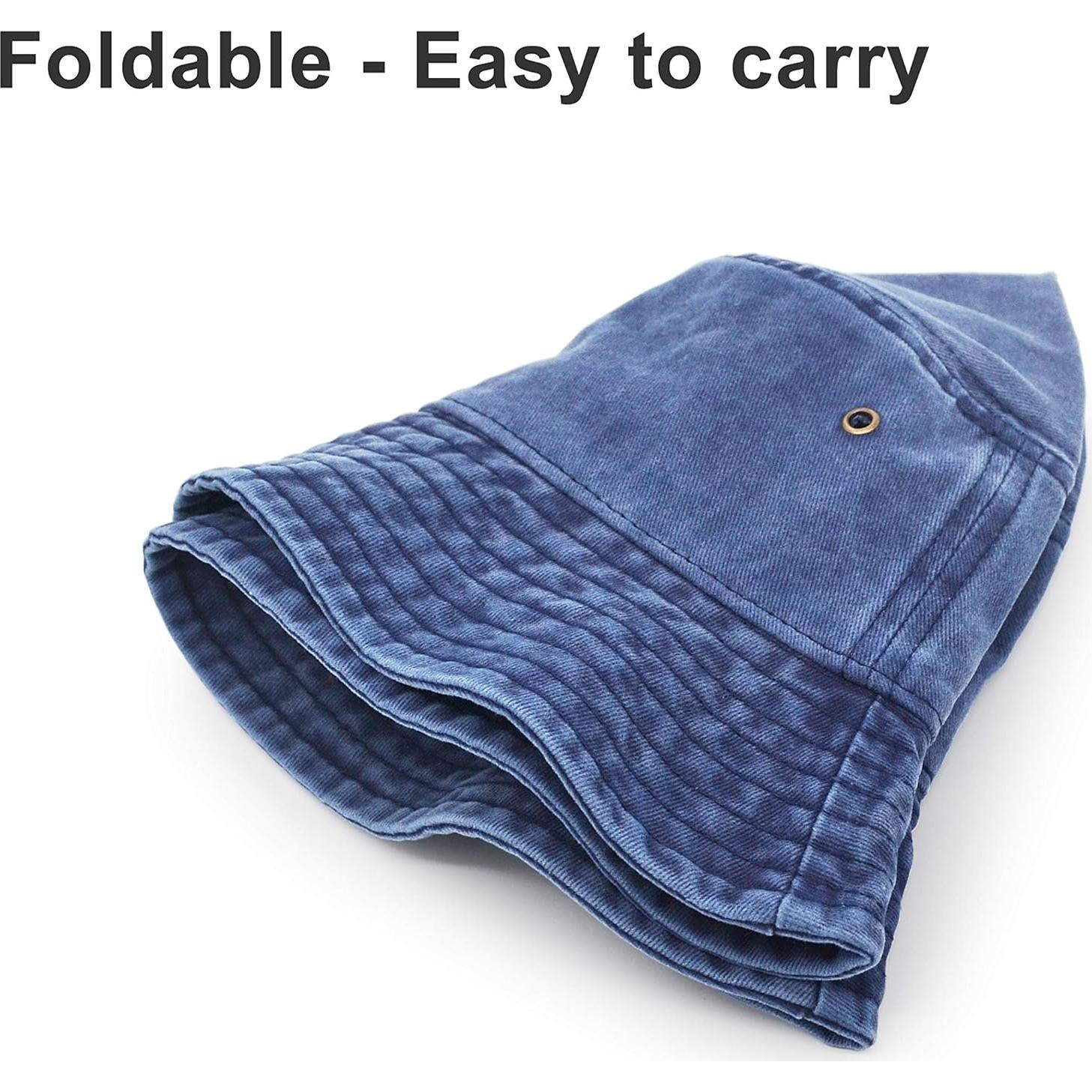 Sombrero de Cubo de Algodón Marino para Exterior - Plegable