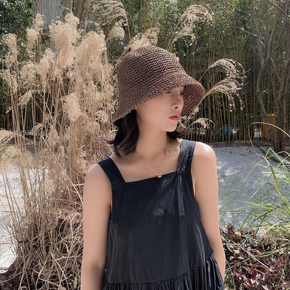 Sombrero de sol plegable para mujer - Protección UV - Café