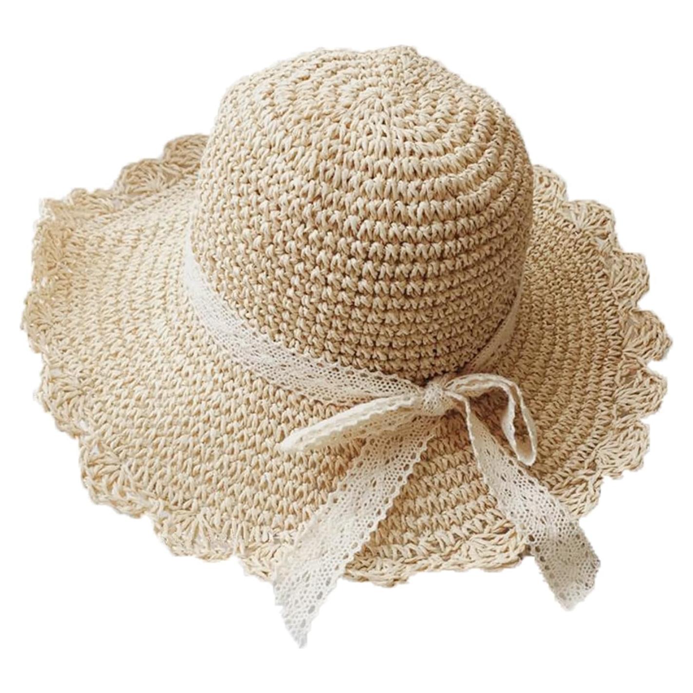 Sombrero de paja plegable UPF 50+ para mujer - Greenery