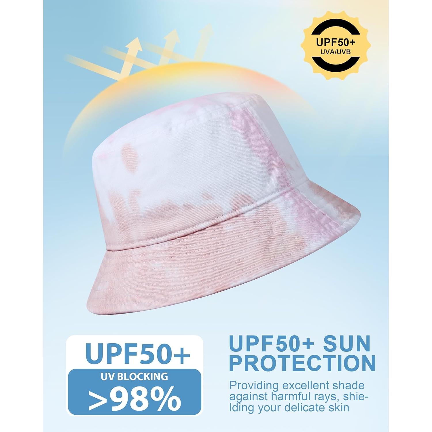 Sombrero de Cubo Gadiemkensd 100% Algodón Unisex UPF 50