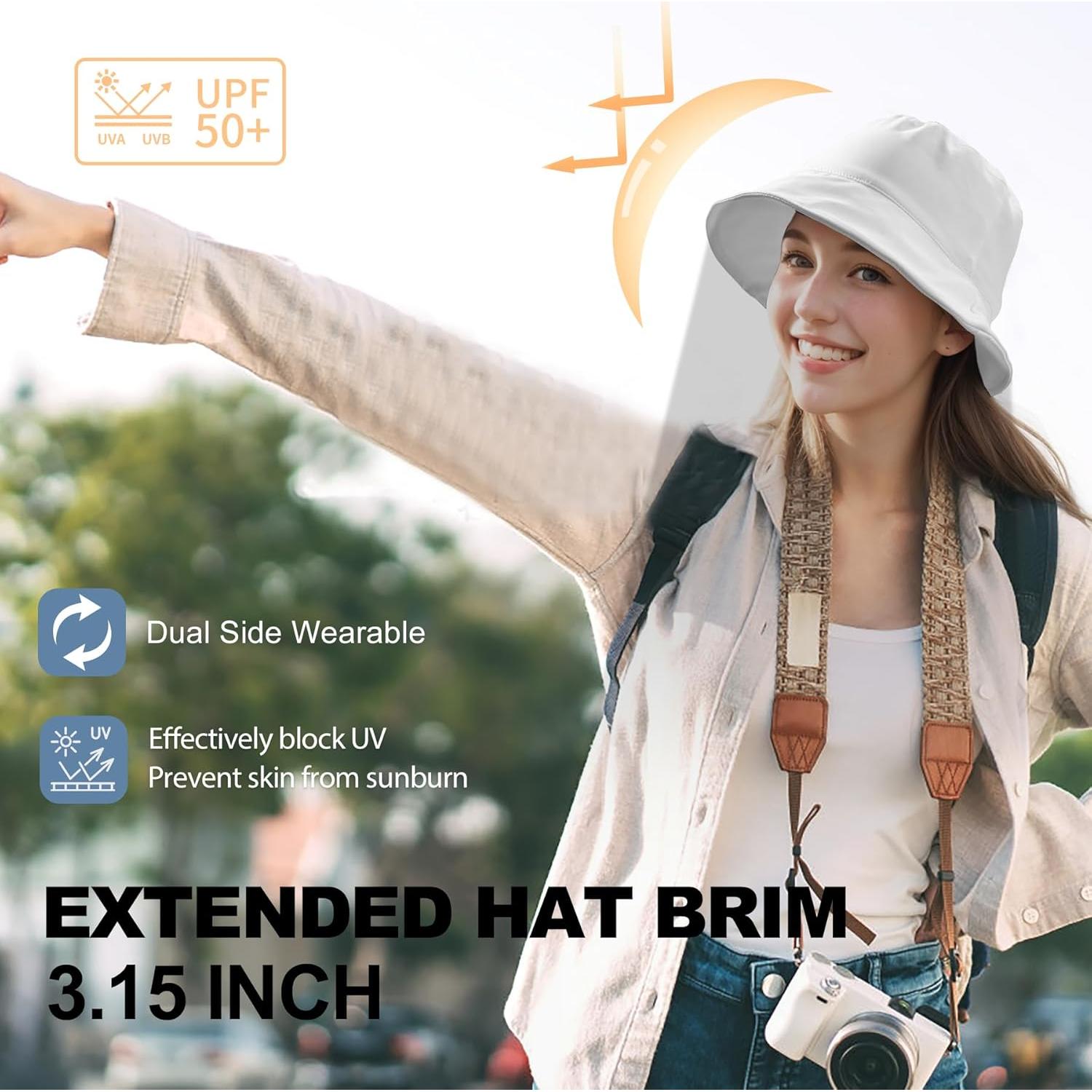 Sombrero de Cubo Sukeen Reversible Ligero para Hombre y Mujer