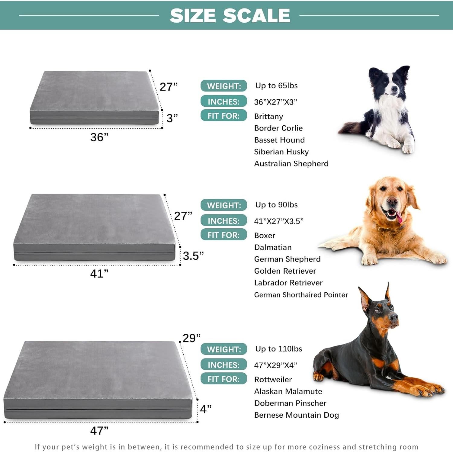 Cama para perros XXL Vonabem ortopédica impermeable 119x74 cm