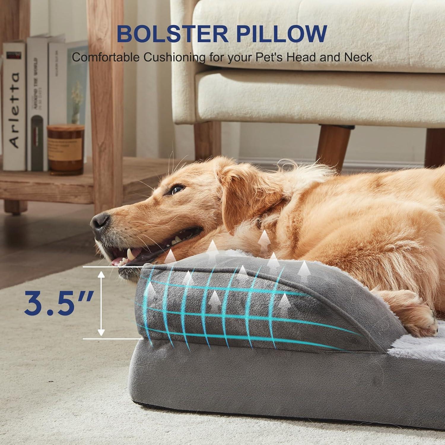 Cama Ortopédica para Perros FURTIME XL 106.7x81.3cm Impermeable