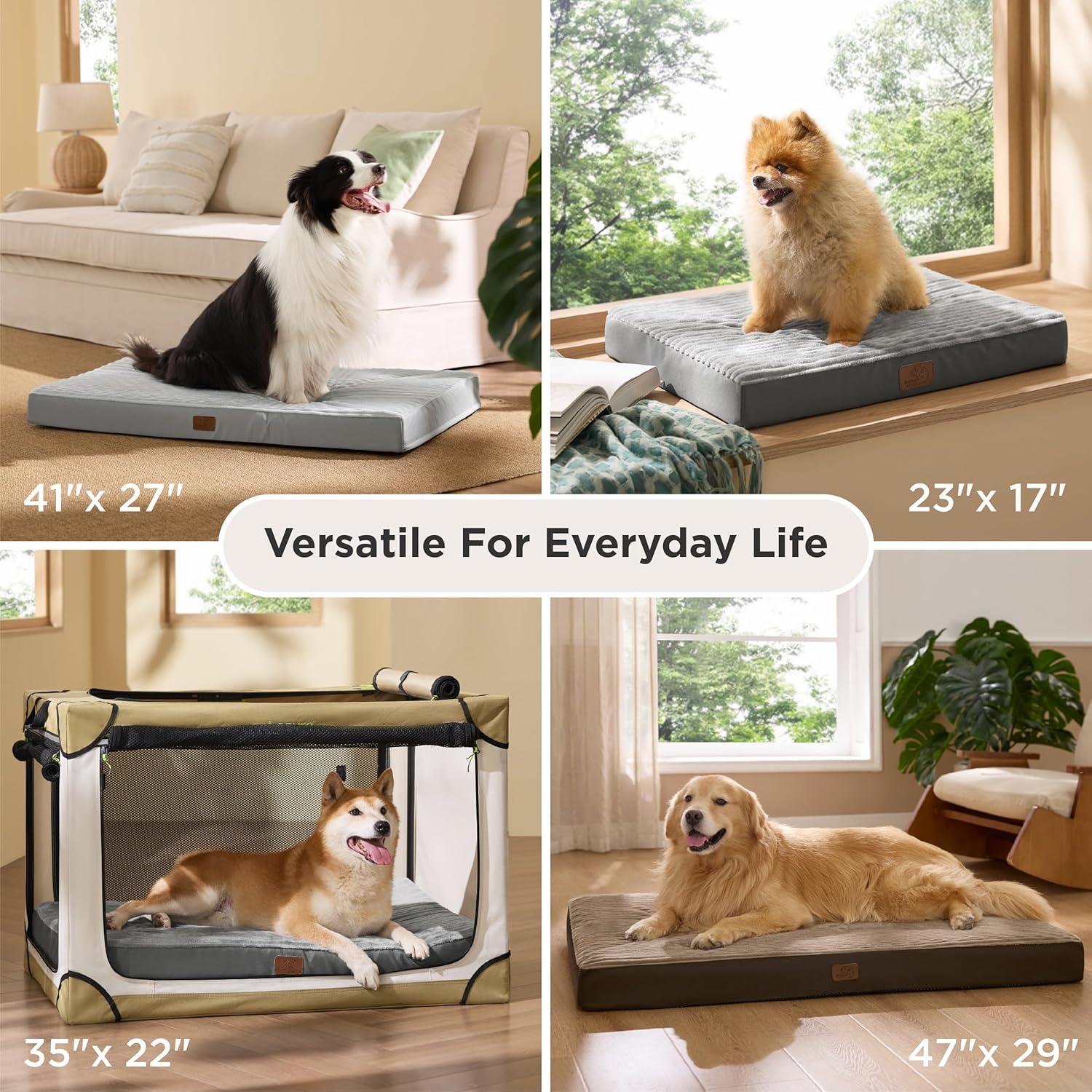Cama Ortopédica para Perros Bedsure 89x56 cm - Lavable