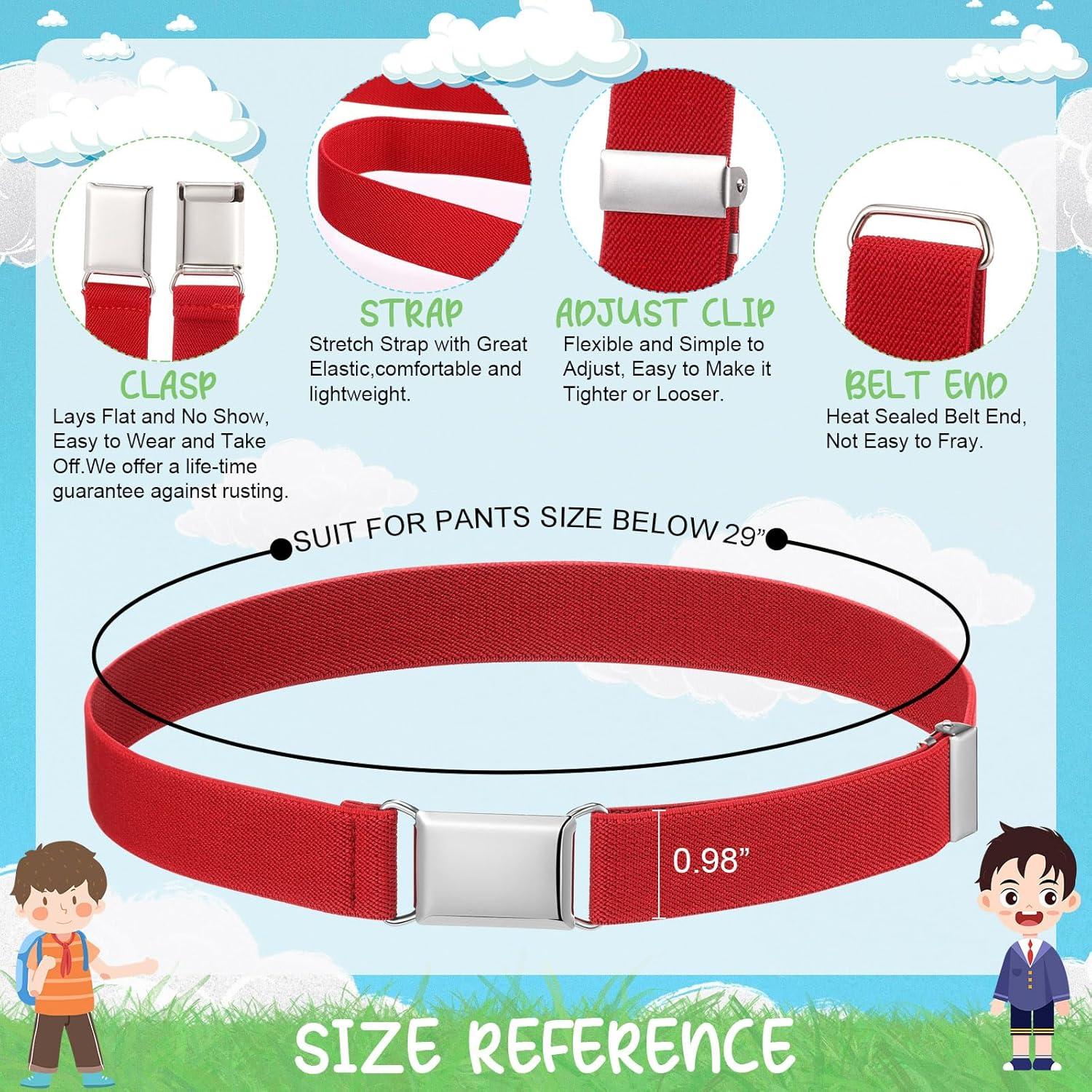Cinturón Elástico Ajustable Syhood para Niños 3 Piezas